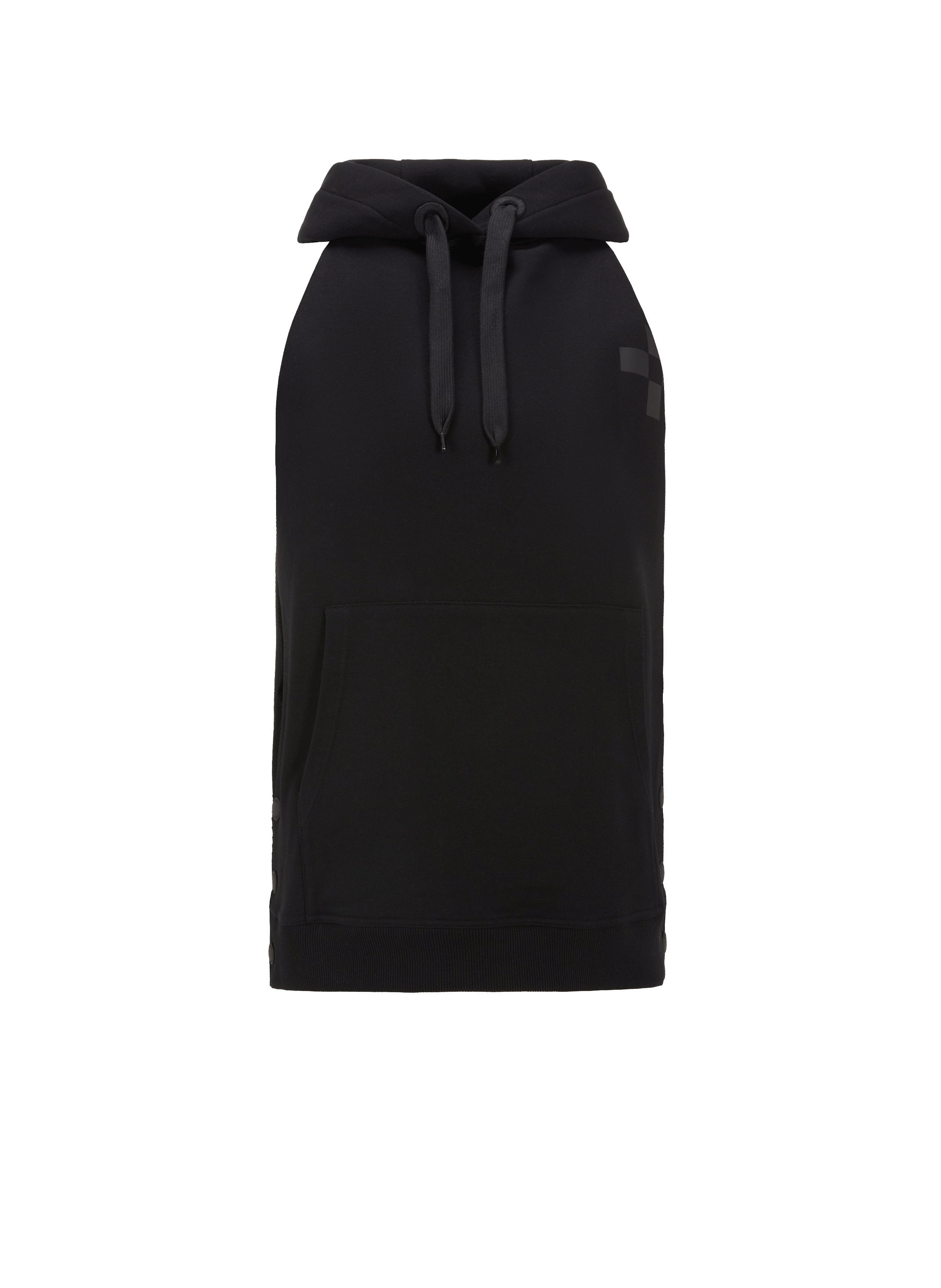 Hoodie sans manches en coton