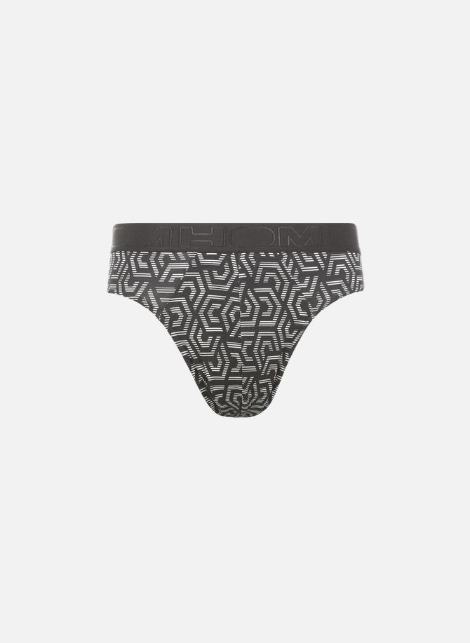 Printed cotton and modal-blend briefs HOM