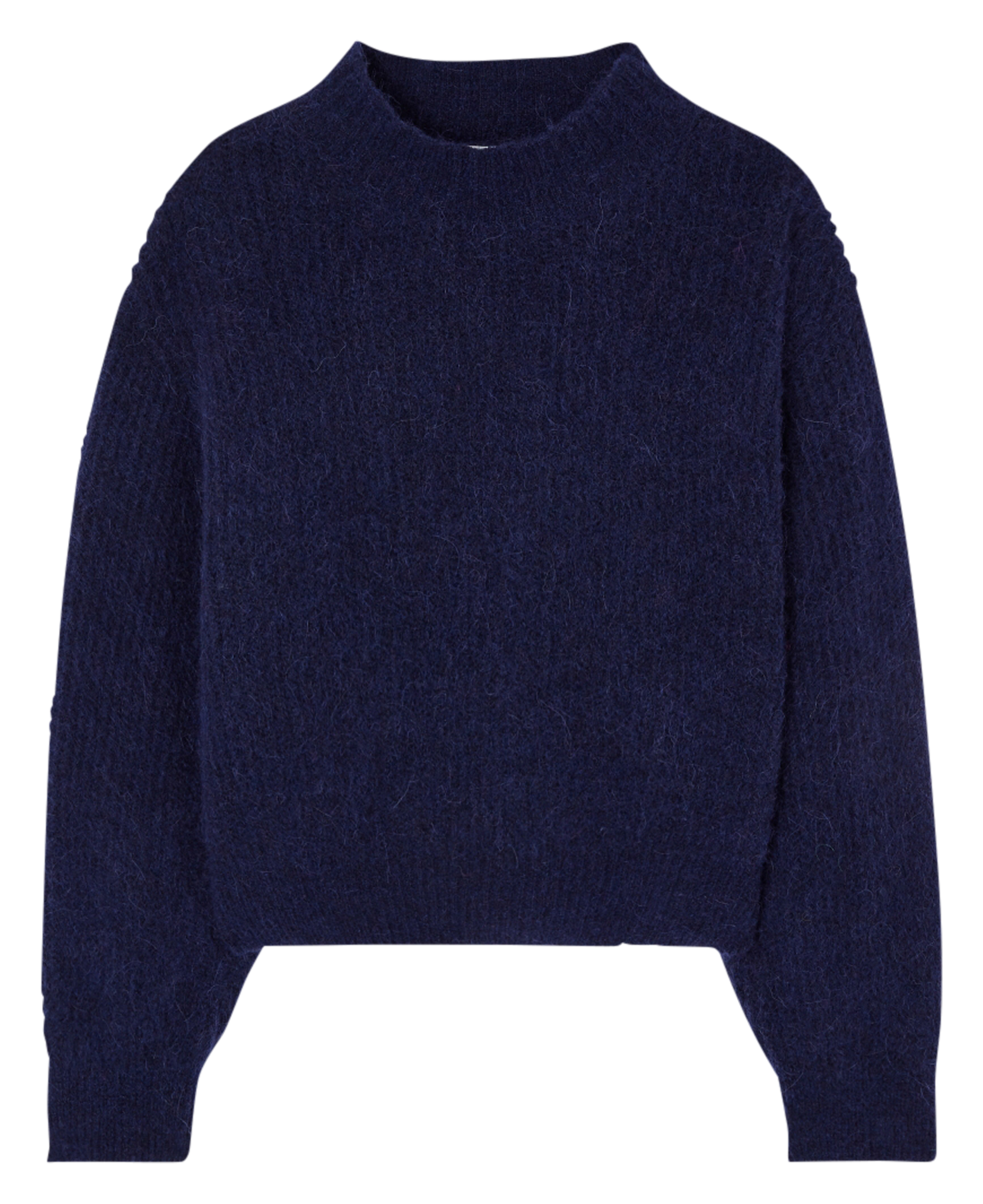Pull oversize col montant east AMERICAN VINTAGE Bleu