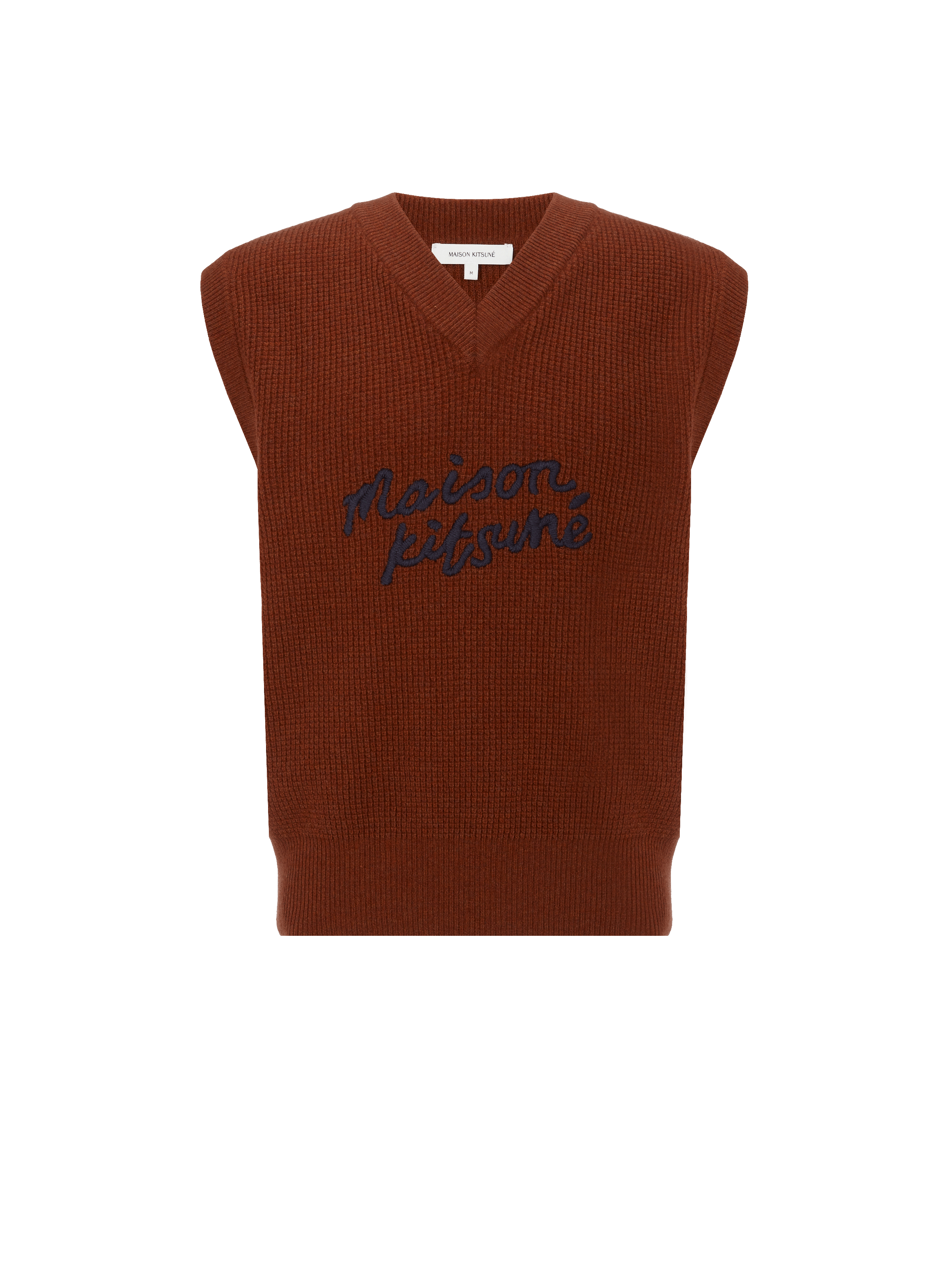 Pull sans manches en maille de laine