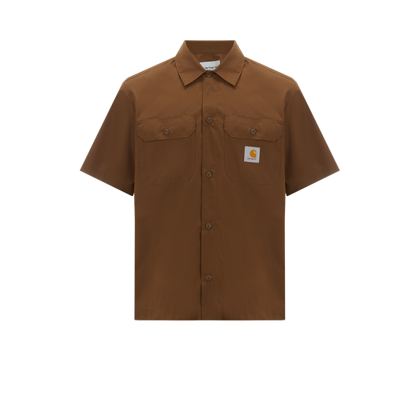 Carhartt Plain Shirt In Brown