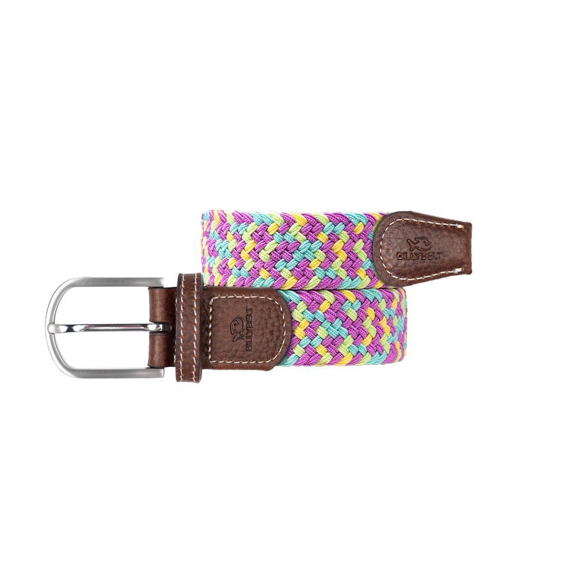 Ceinture tressée élastique multicolore BILLYBELT Multicolore