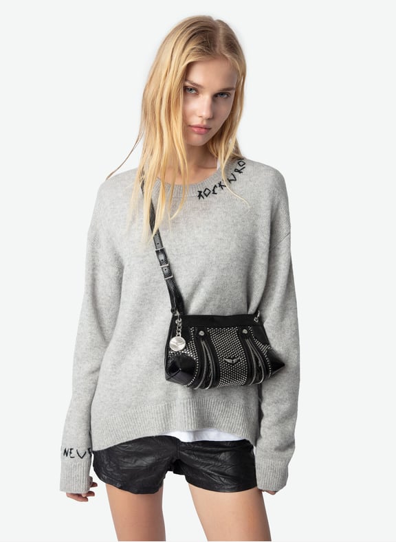Pull brodé en cachemire markus Gris by ZADIG&VOLTAIRE ZADIG&VOLTAIRE Pull brodé en cachemire markus Gris