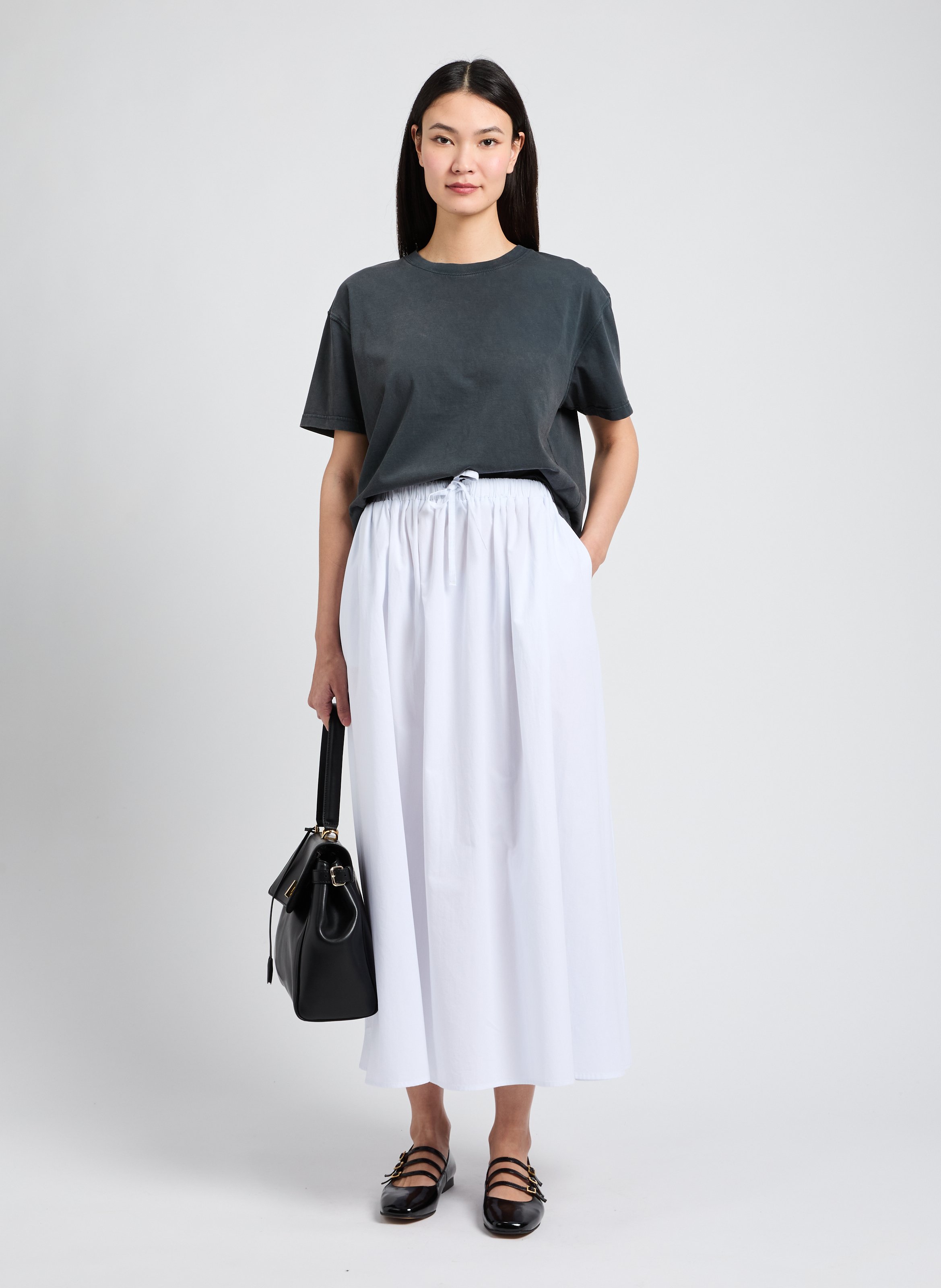 Skirt in poplin SAISON 1865 White