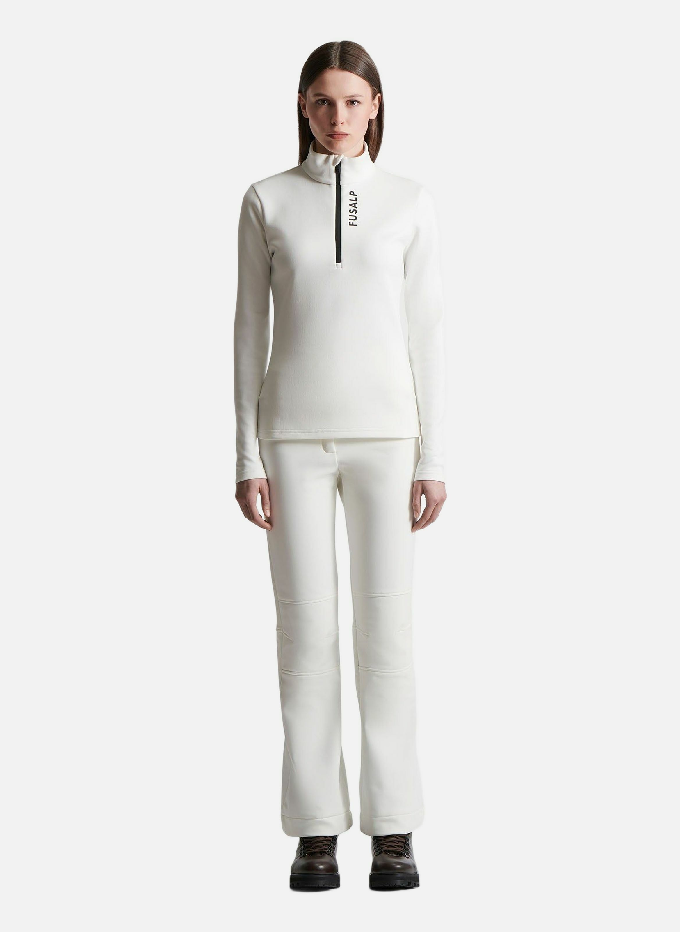 Sous pull orion col montant coupe ajustée FUSALP Blanc