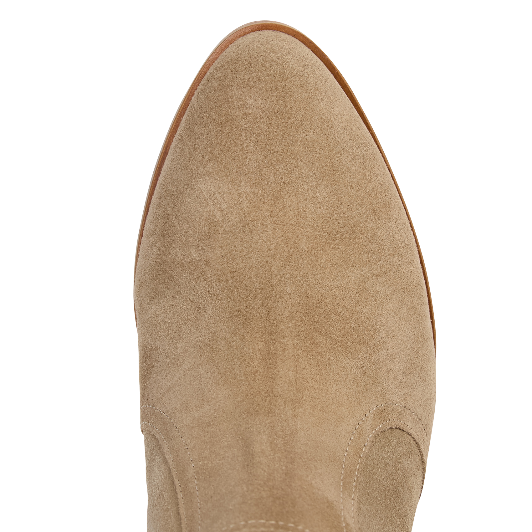 Bottines en cuir velours new casey BA&SH Beige