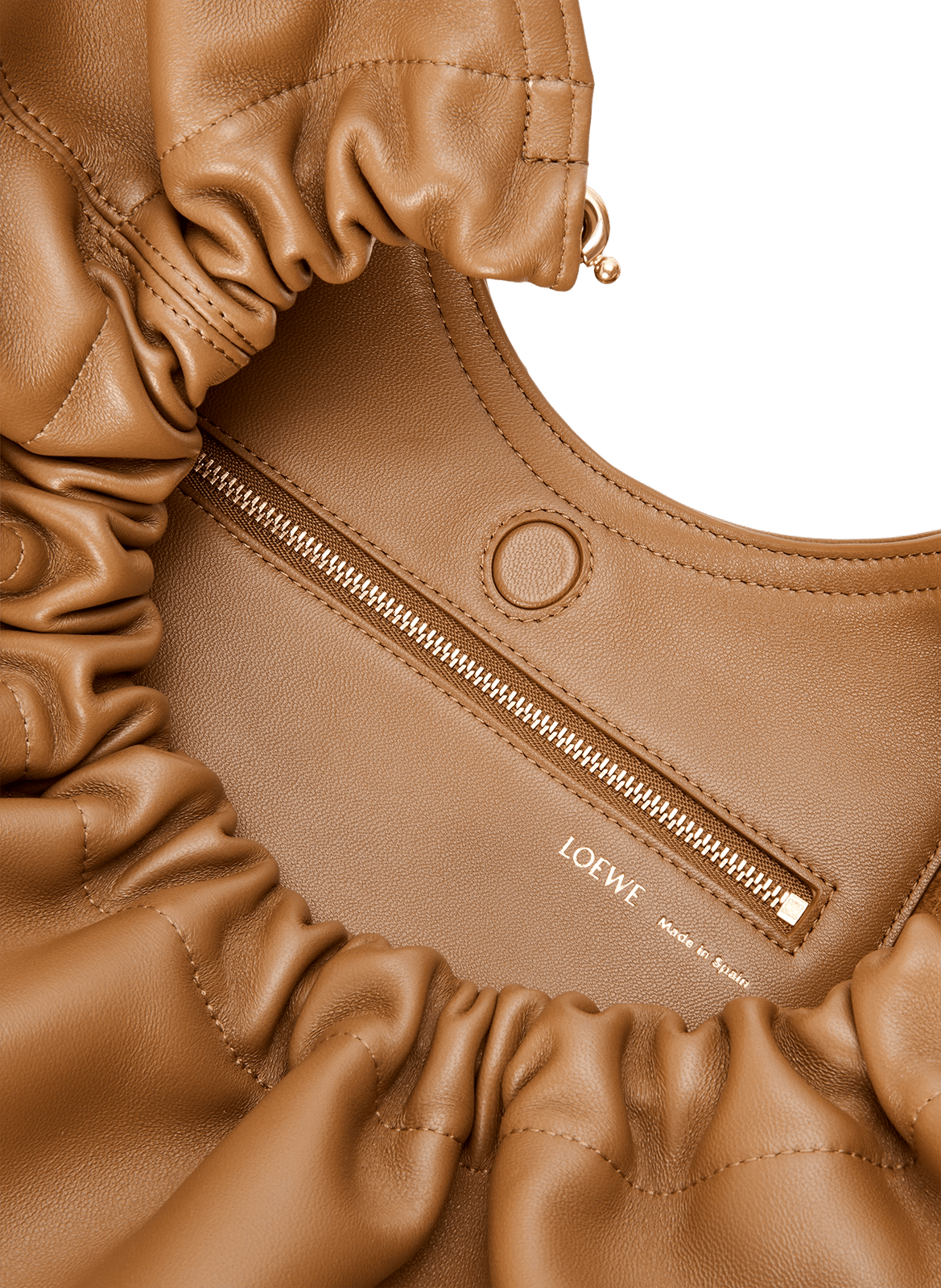 Sac Squeeze moyen en cuir d'agneau LOEWE Beige