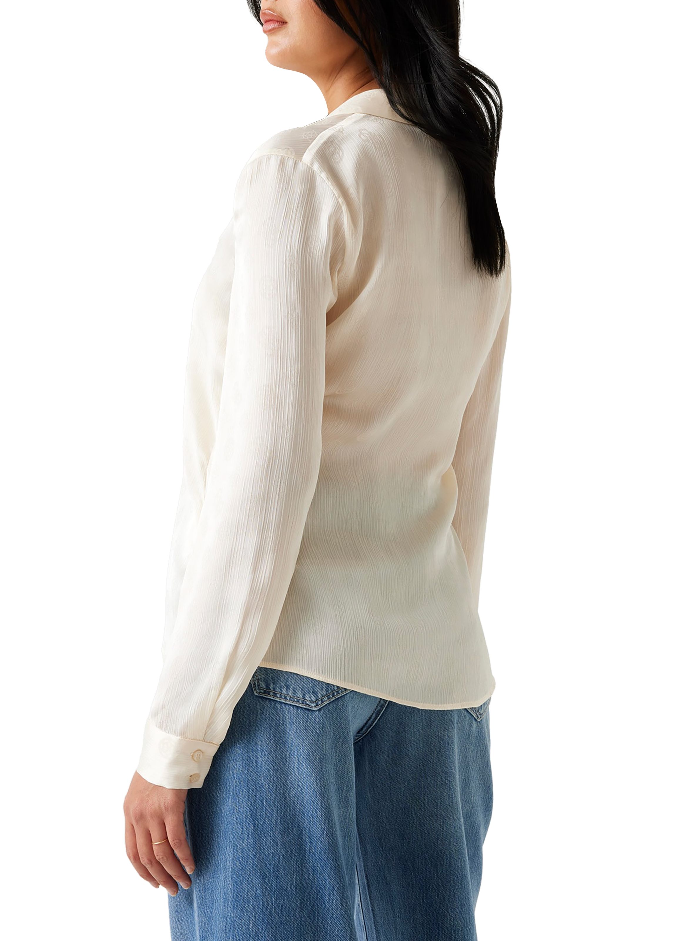 Fluid printed shirt GUESS Beige