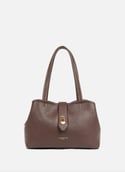 M tote bag - Top Double  Marron - in - or pâle