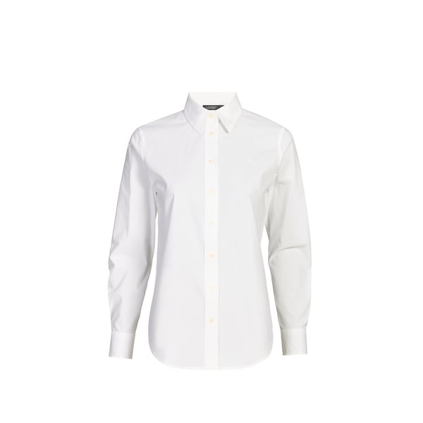 Chemise unie en coton mélangé Chemise unie en coton mélangé