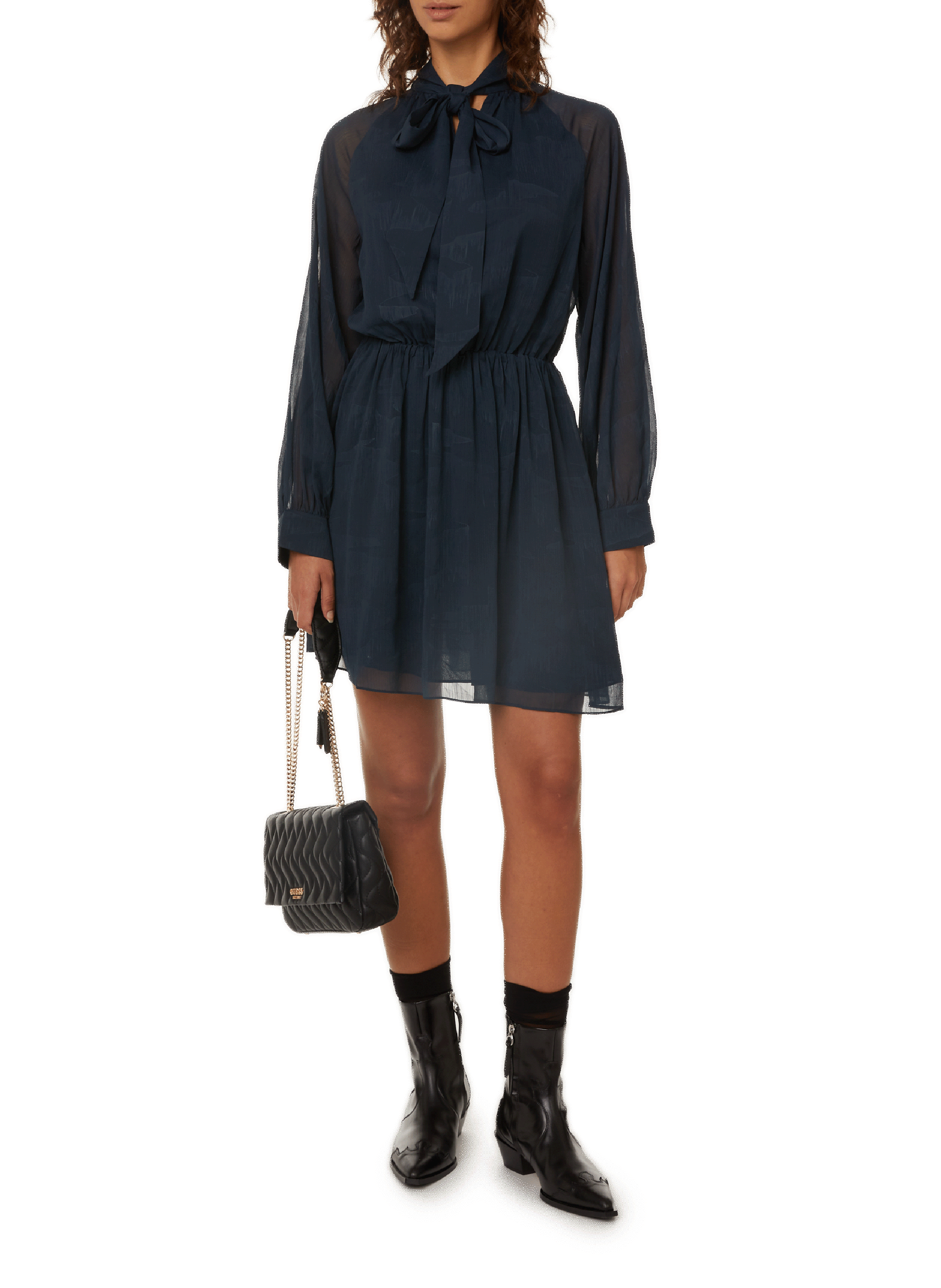 SAMSOE SAMSOE Robe courte Ebbali Bleu