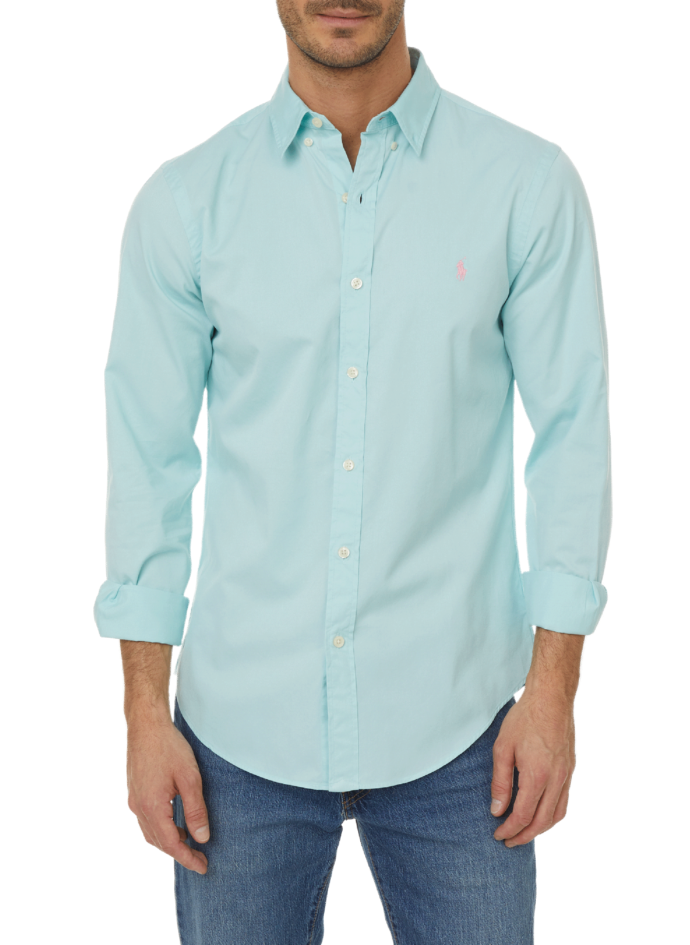 POLO RALPH LAUREN Chemise en coton Bleu