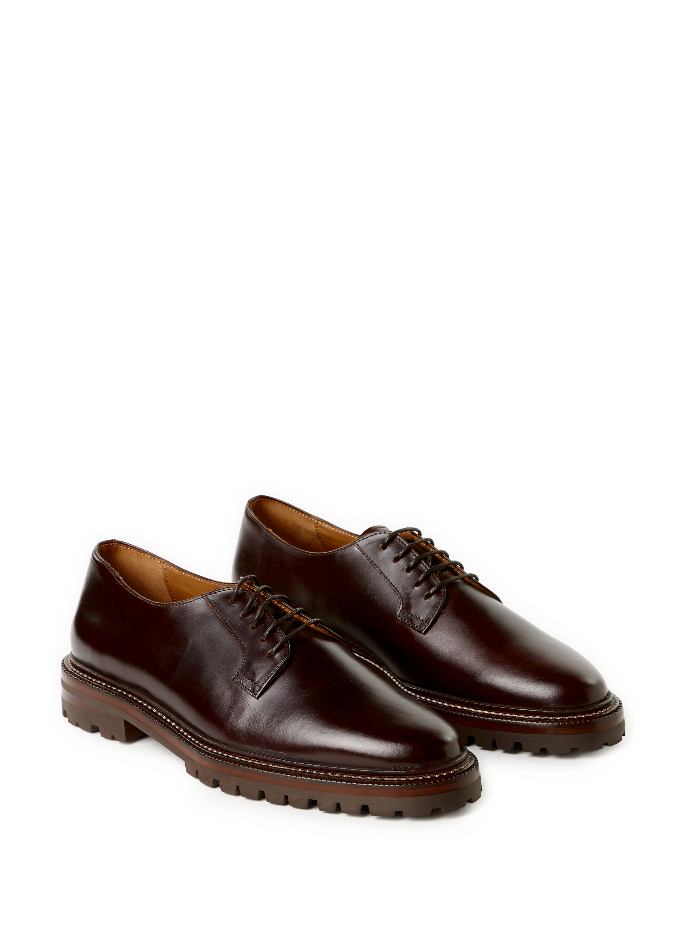 Gaspard leather derby shoes BOBBIES Brown