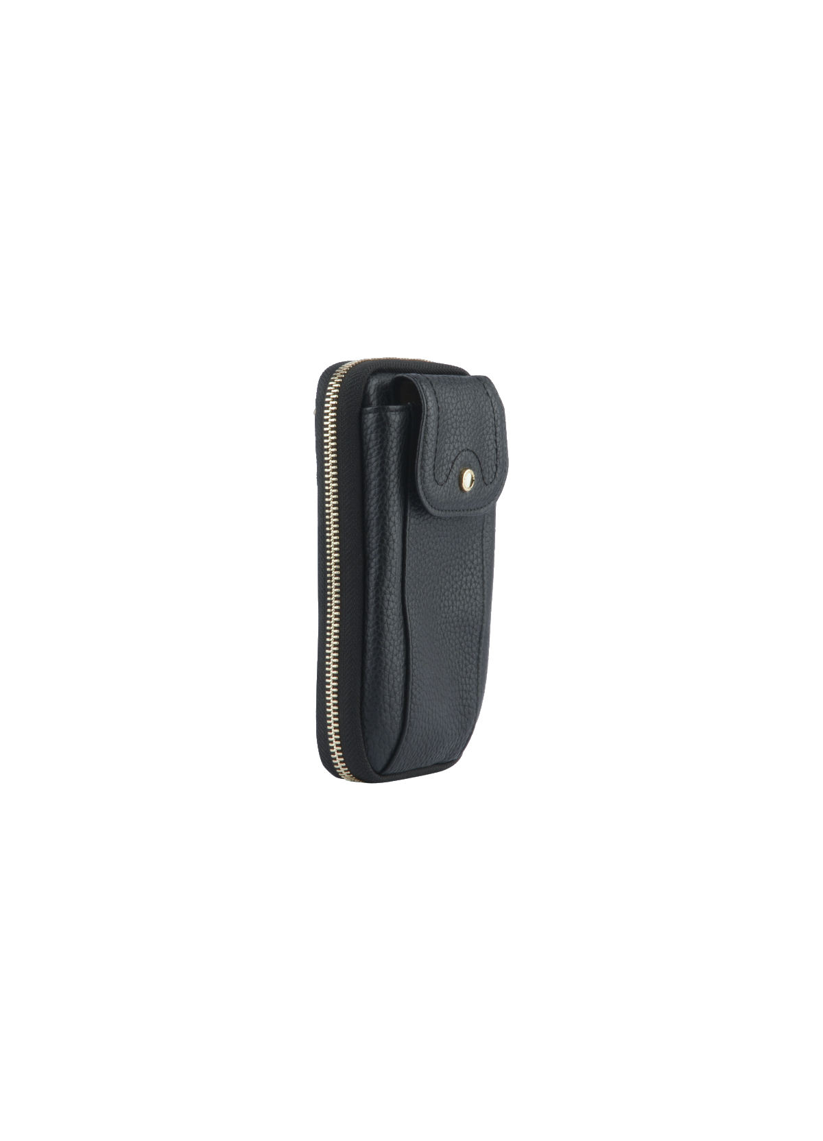 Club | etui téléphone portable en cuir de veau grainé POURCHET Bleu