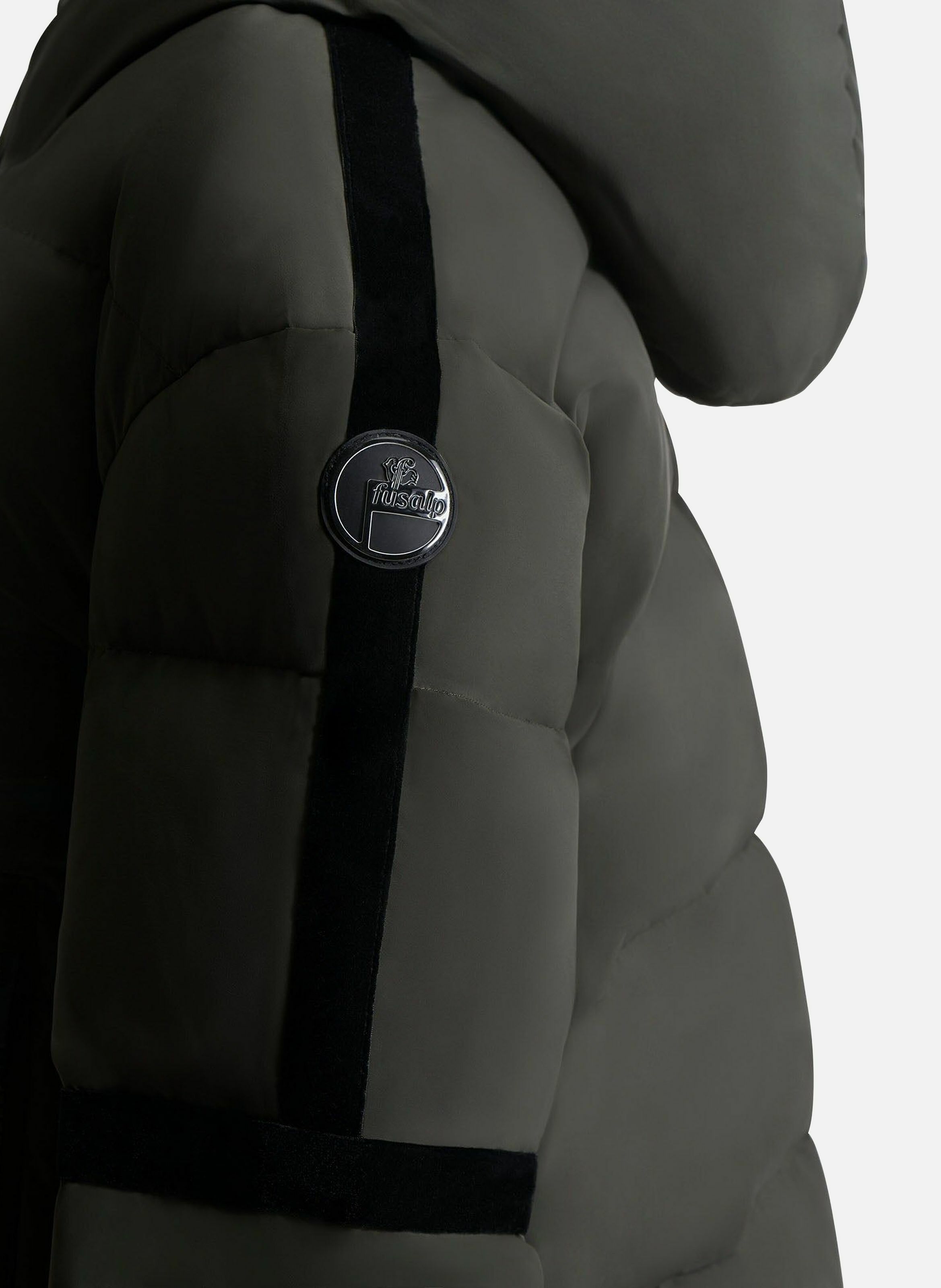 Doudoune barsy col montant coupe regular FUSALP Vert