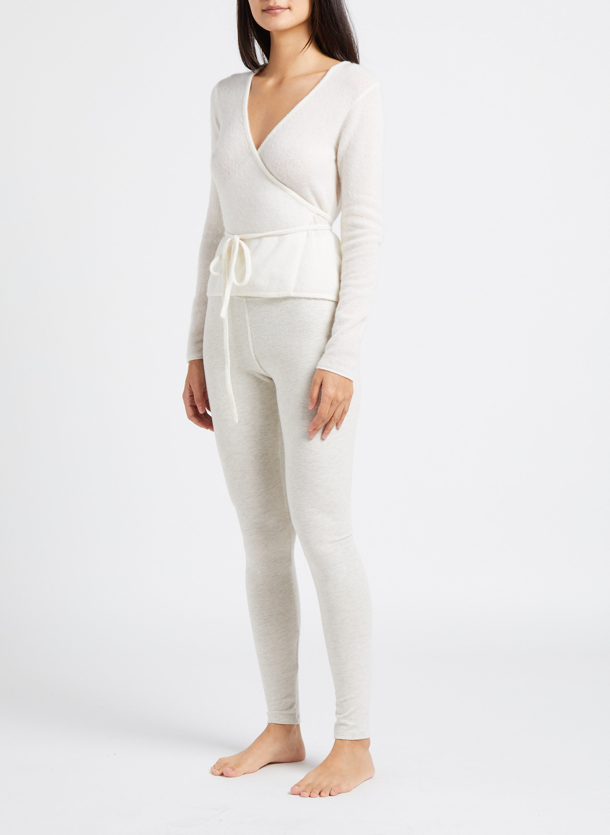 Legging en coton mélangé ypawood AMERICAN VINTAGE Gris