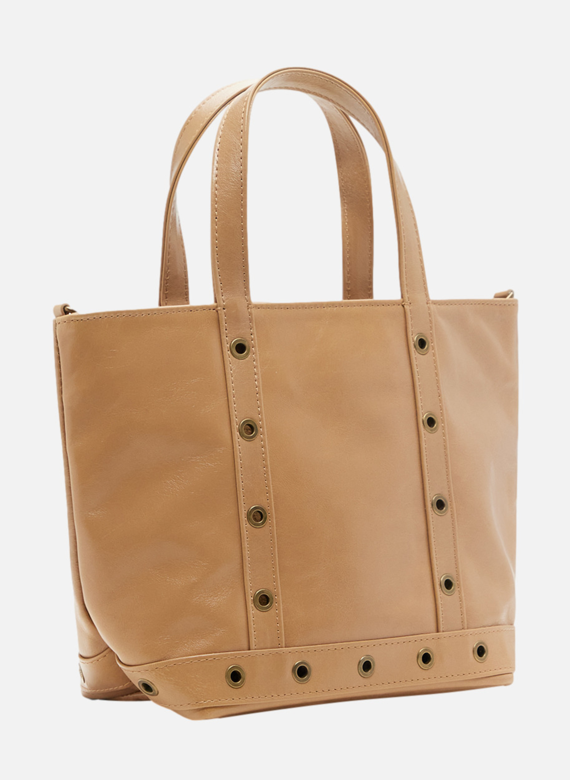 Cabas S en cuir VANESSA BRUNO Beige