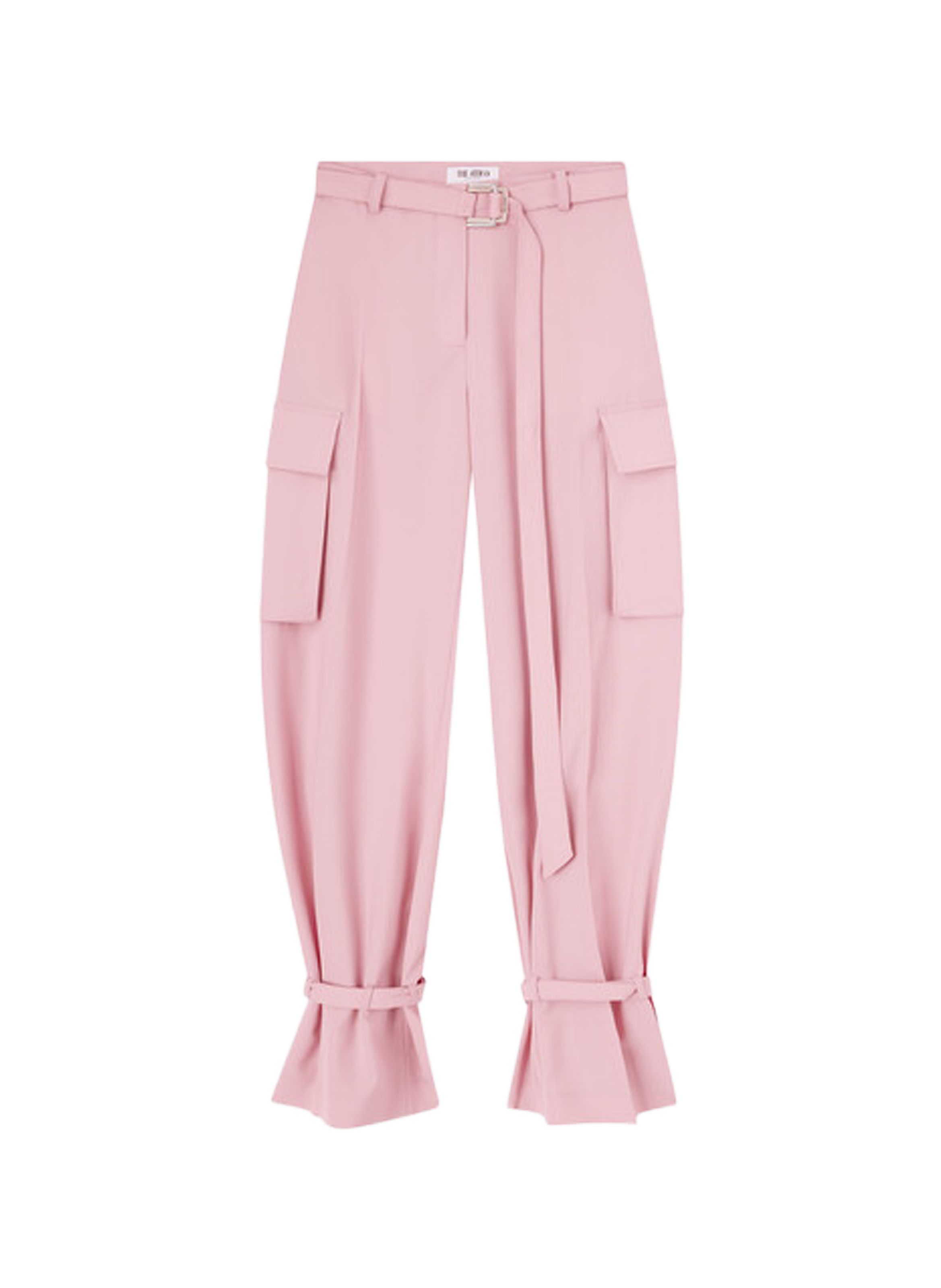 Pantalon cargo à ceintures THE ATTICO Rose