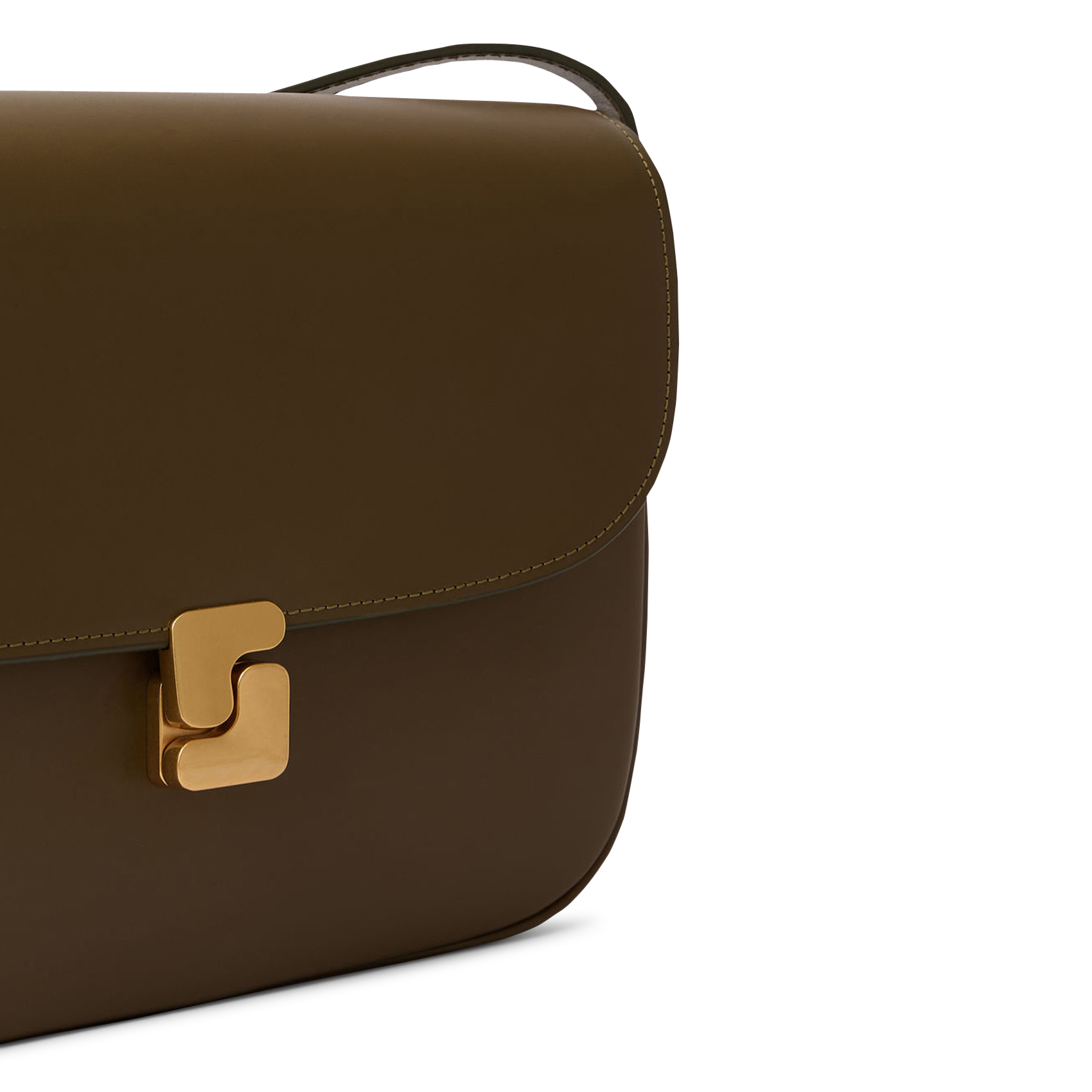 Sac bandoulière en cuir bellissima maxi SOEUR Kaki