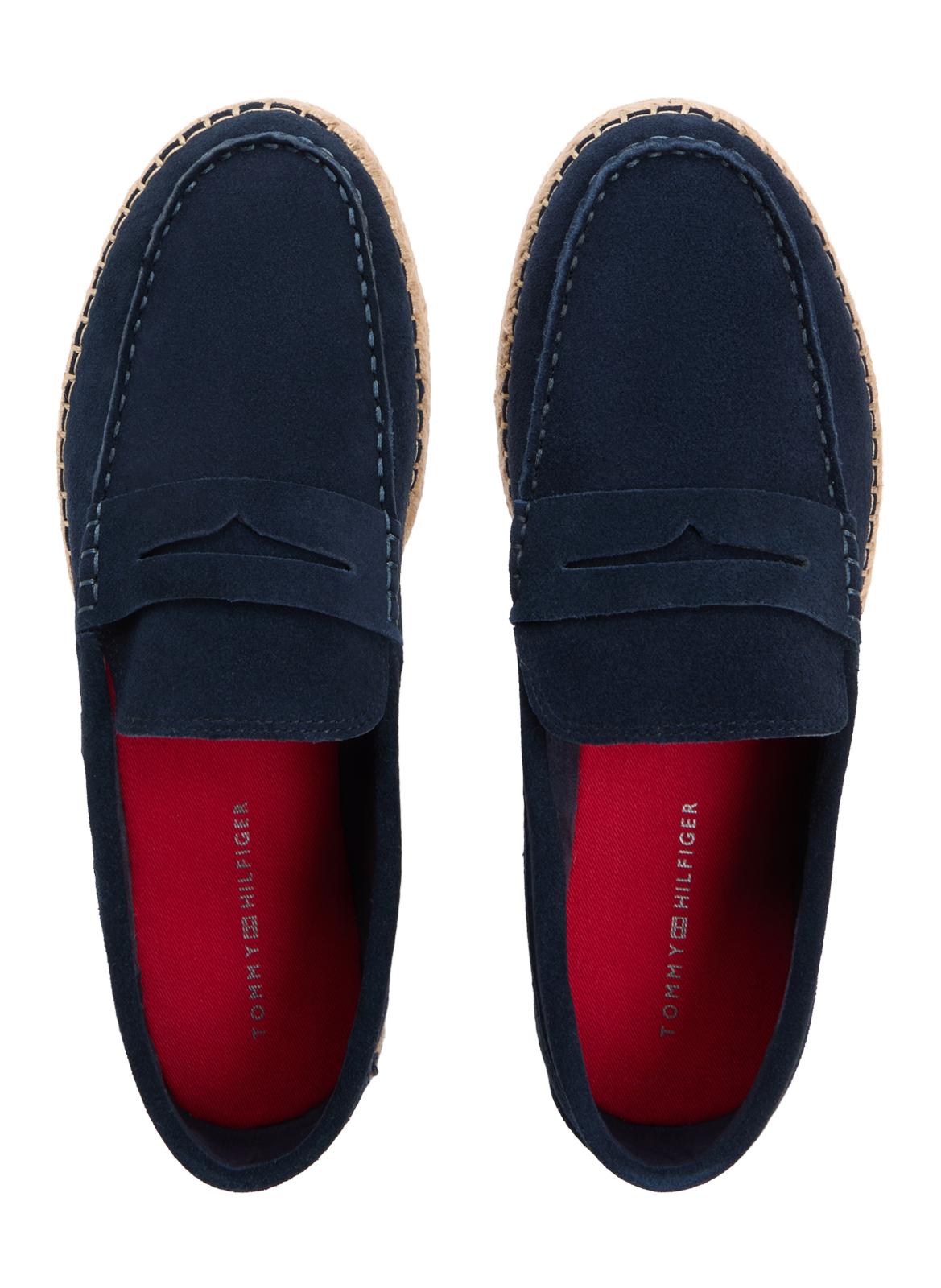 Derbies en daim à bout mocassin TOMMY HILFIGER Bleu