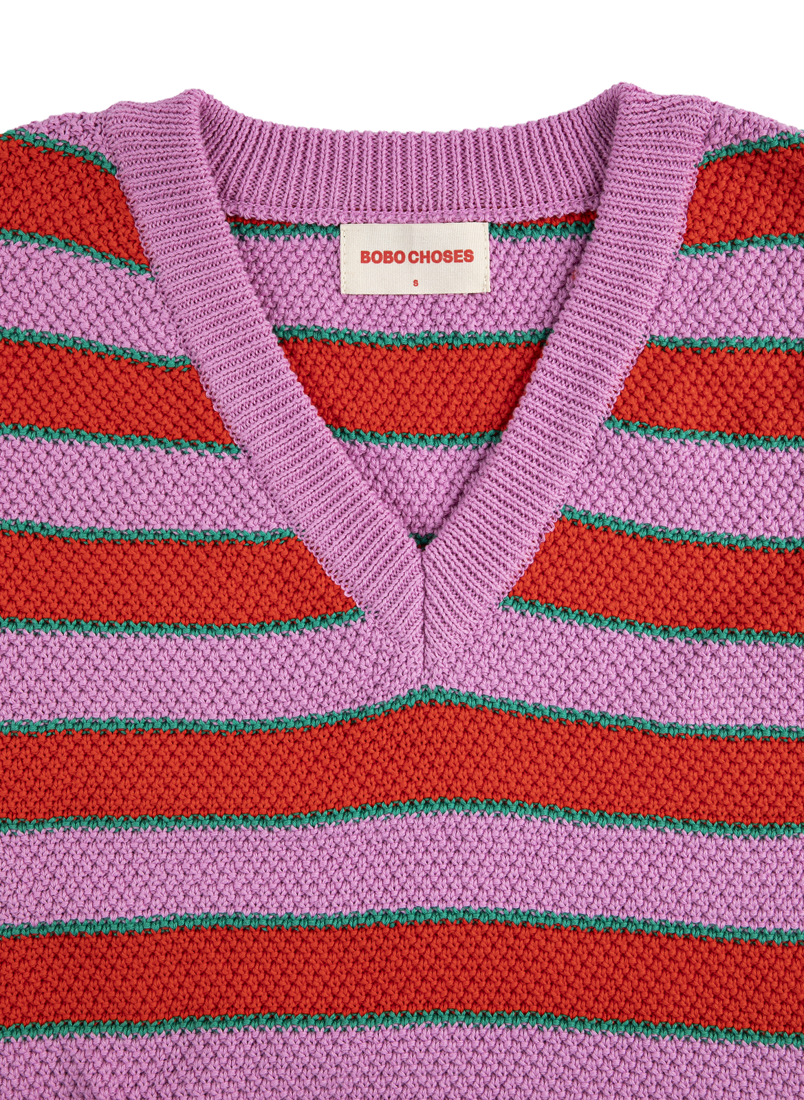 Pull sans manches à rayures BOBO CHOSES Multicolore