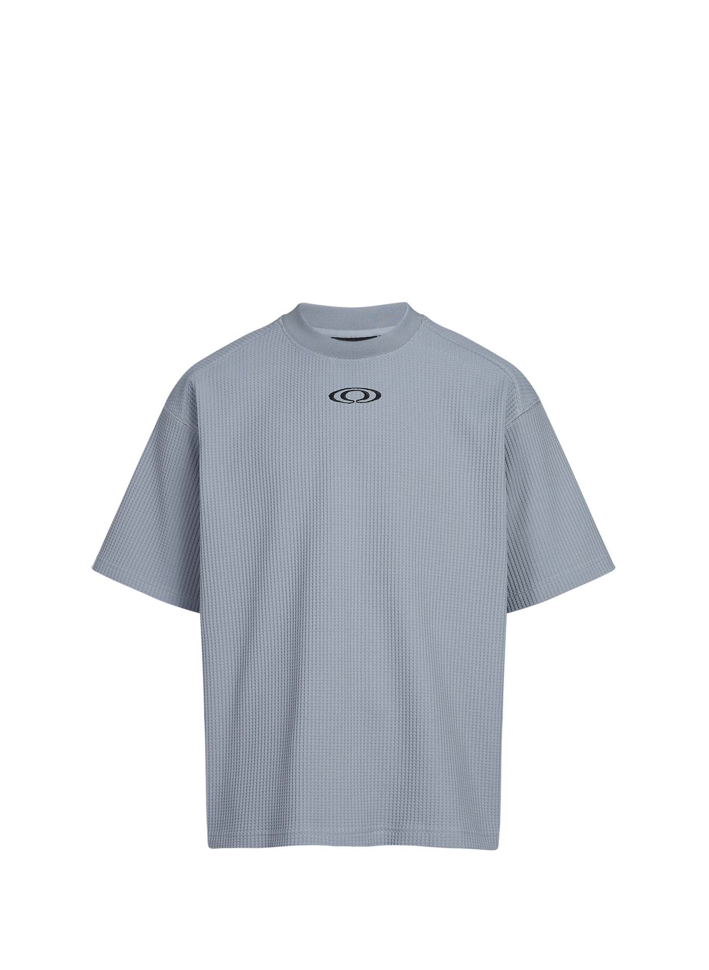 Oversized waffled knit T-shirt RAINS Blue