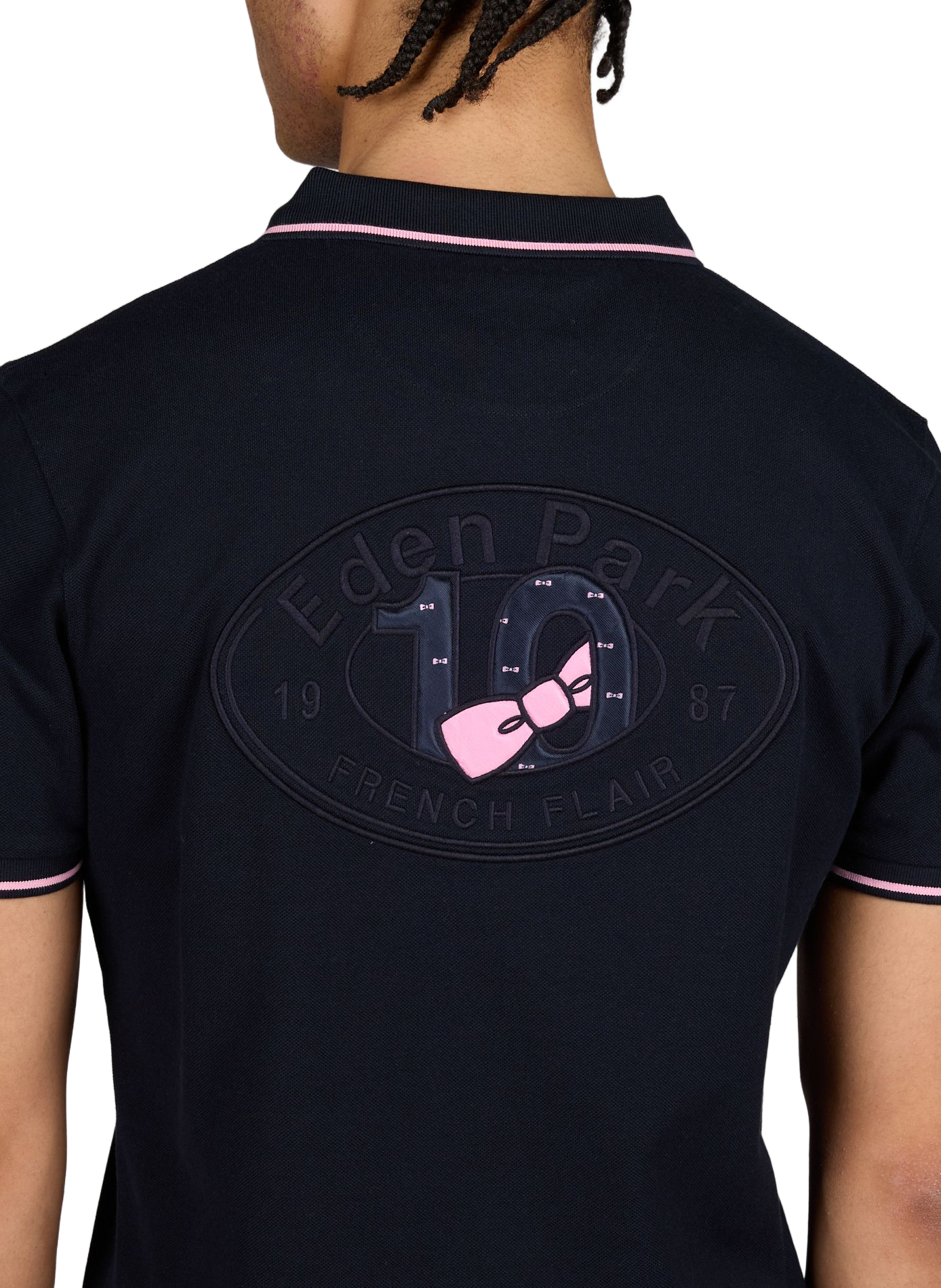 Polo broderie logo à manches courtes EDEN PARK Bleu