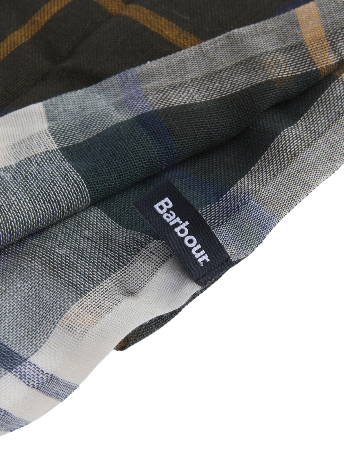 Echarpe tartan Welton en coton et lin BARBOUR Multicolore