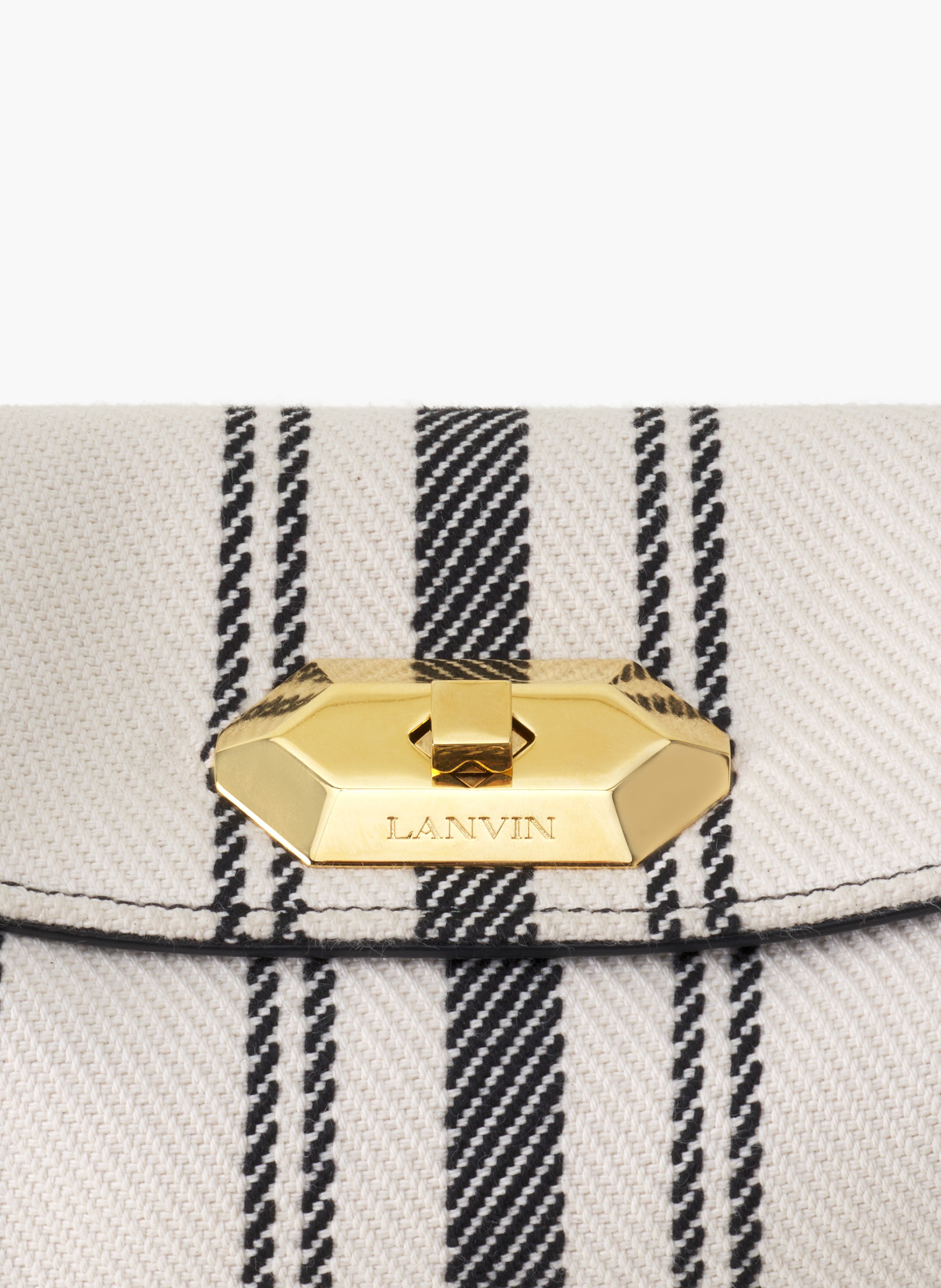 Compagnon pochette en canvas LANVIN Beige