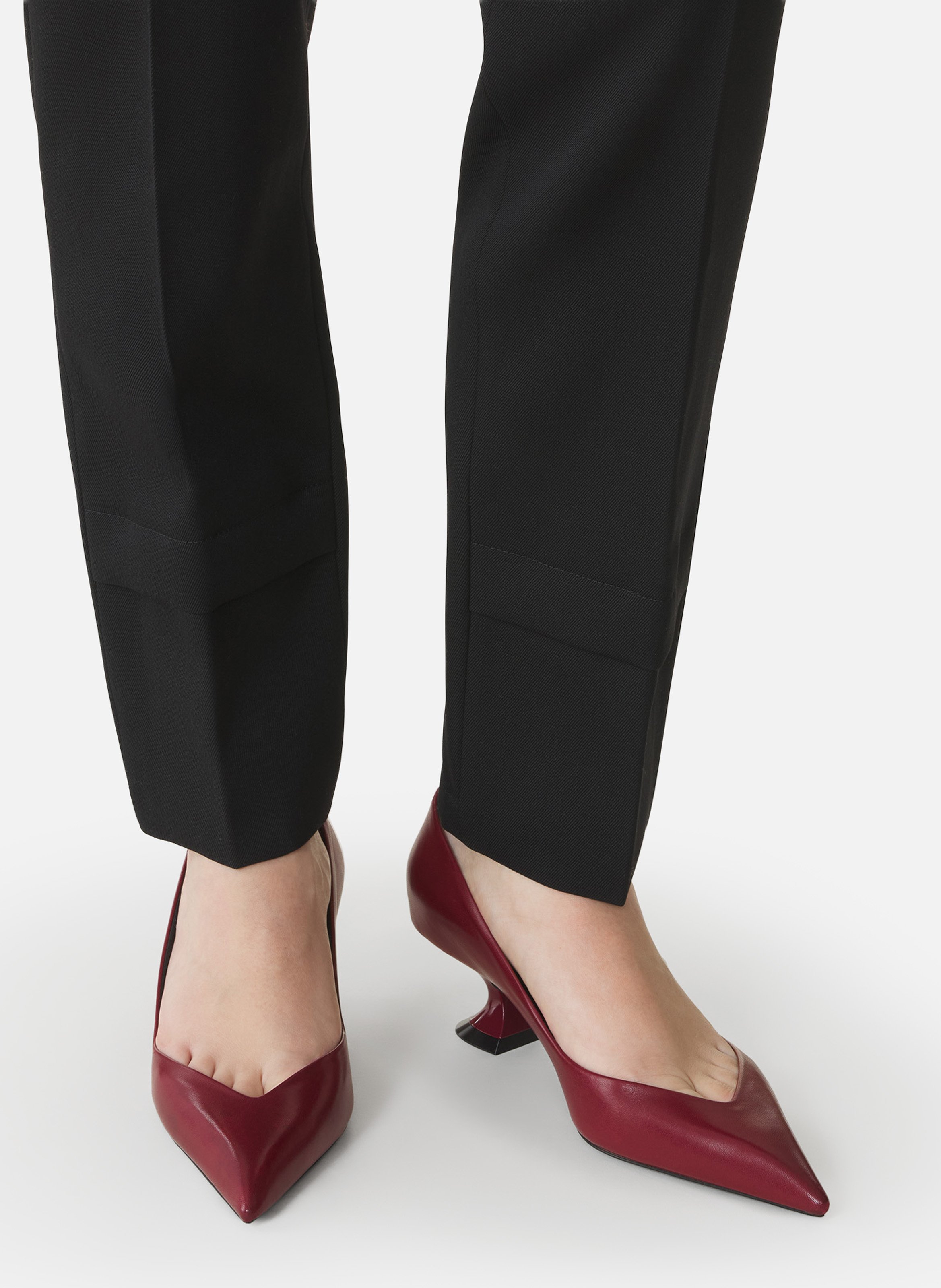 Escarpin midnight step en cuir LANVIN Marron