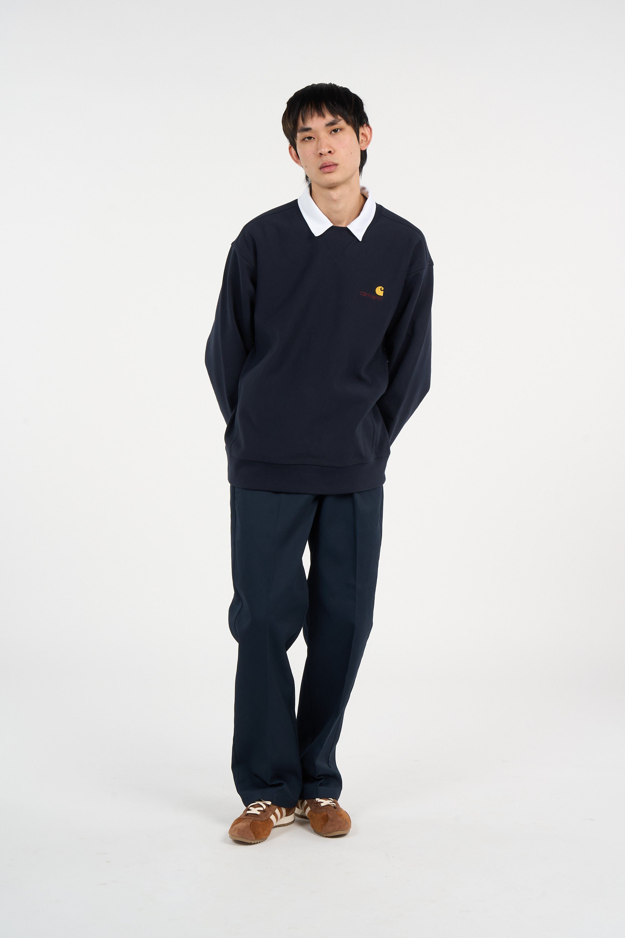 Sweatshirt american script CARHARTT WIP Bleu
