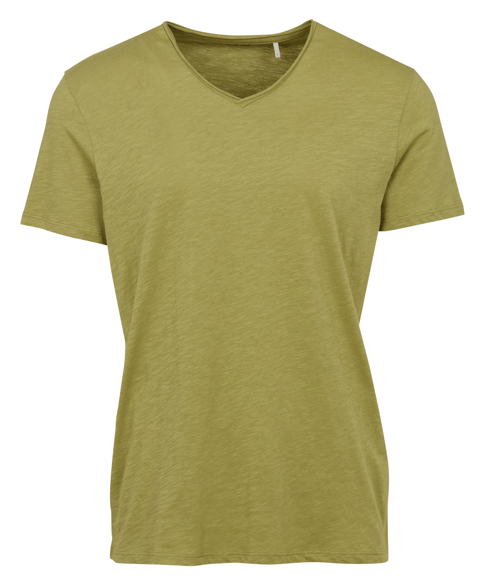 Tee-shirt droit col v en coton IKKS Vert