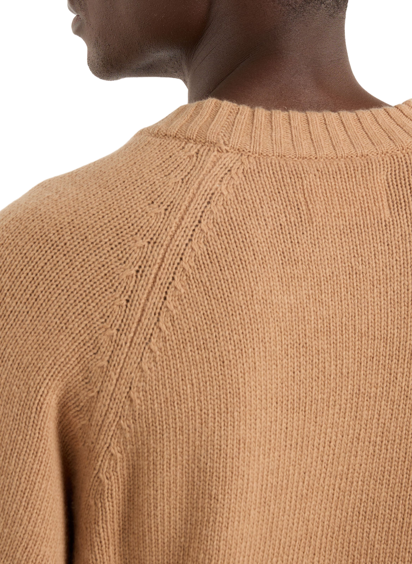 Round neck wool straight sweater SAISON 1865 Beige