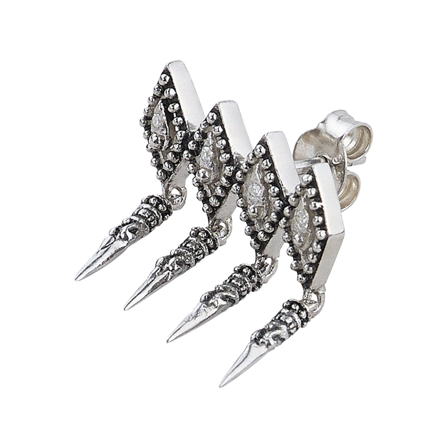 Mono boucle d'oreilles pendante menly BA&SH Argent