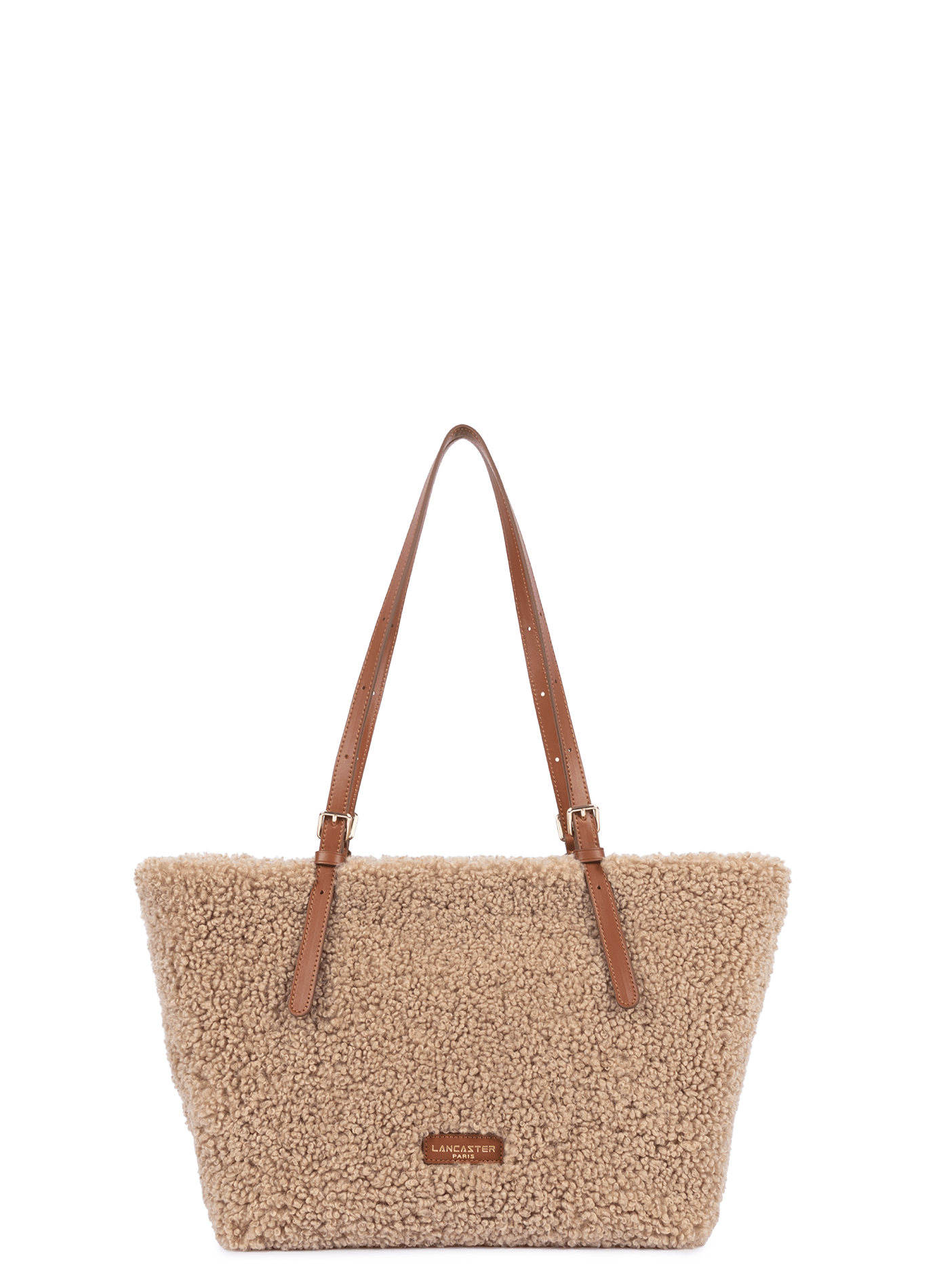 Sac cabas épaule - moumoute LANCASTER Marron