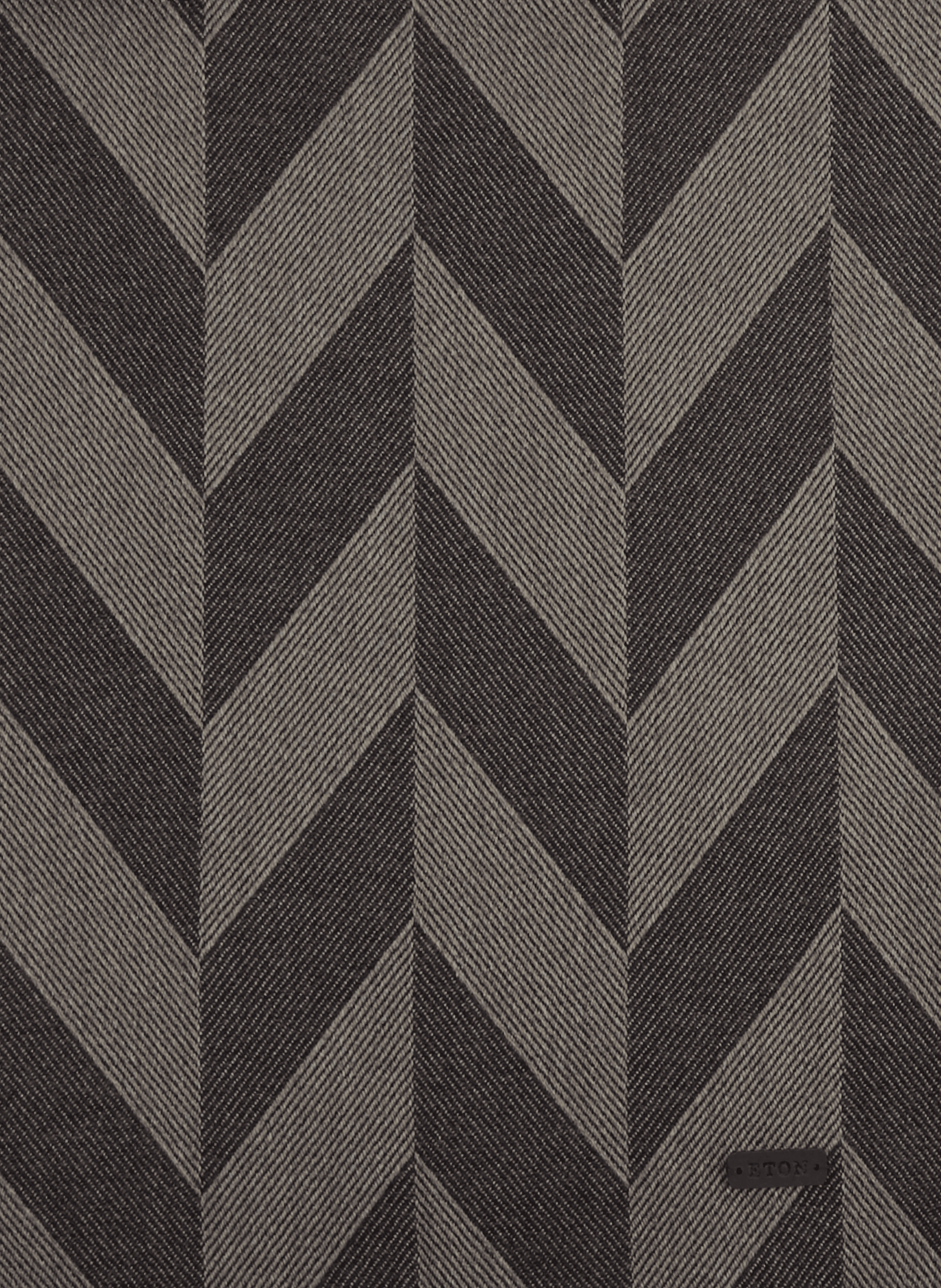 Printed wool scarf ETON Brown