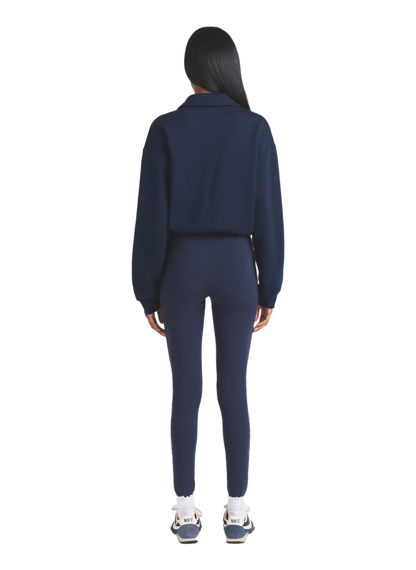 Zip-neck sweatshirt SKIMS Blue