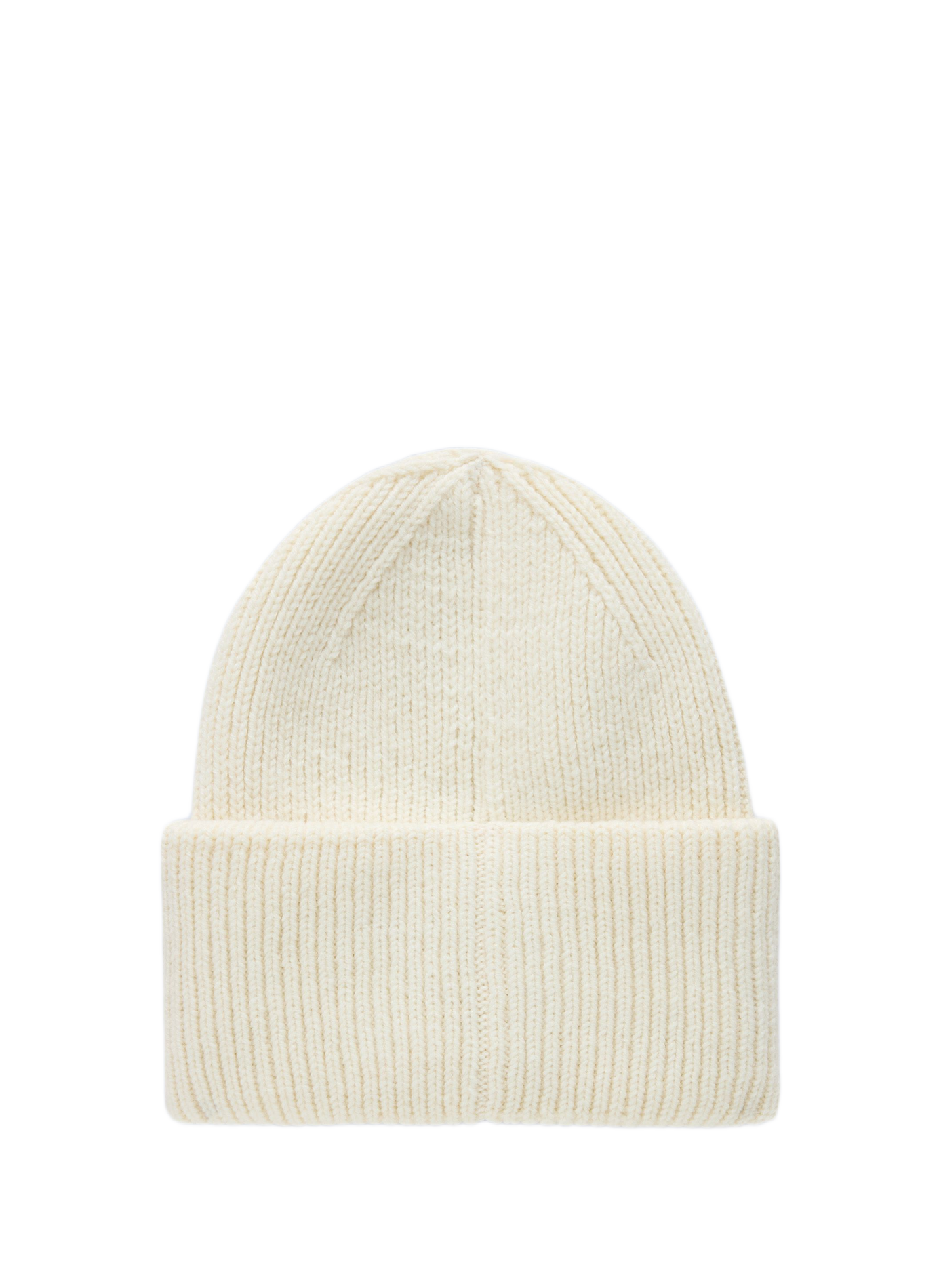 Bonnet à revers brodé en laine mélangée NAPAPIJRI Beige