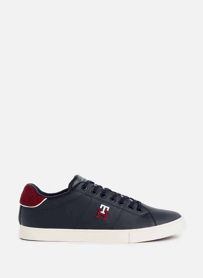 Varsity recycled leather sneakers TOMMY HILFIGER
