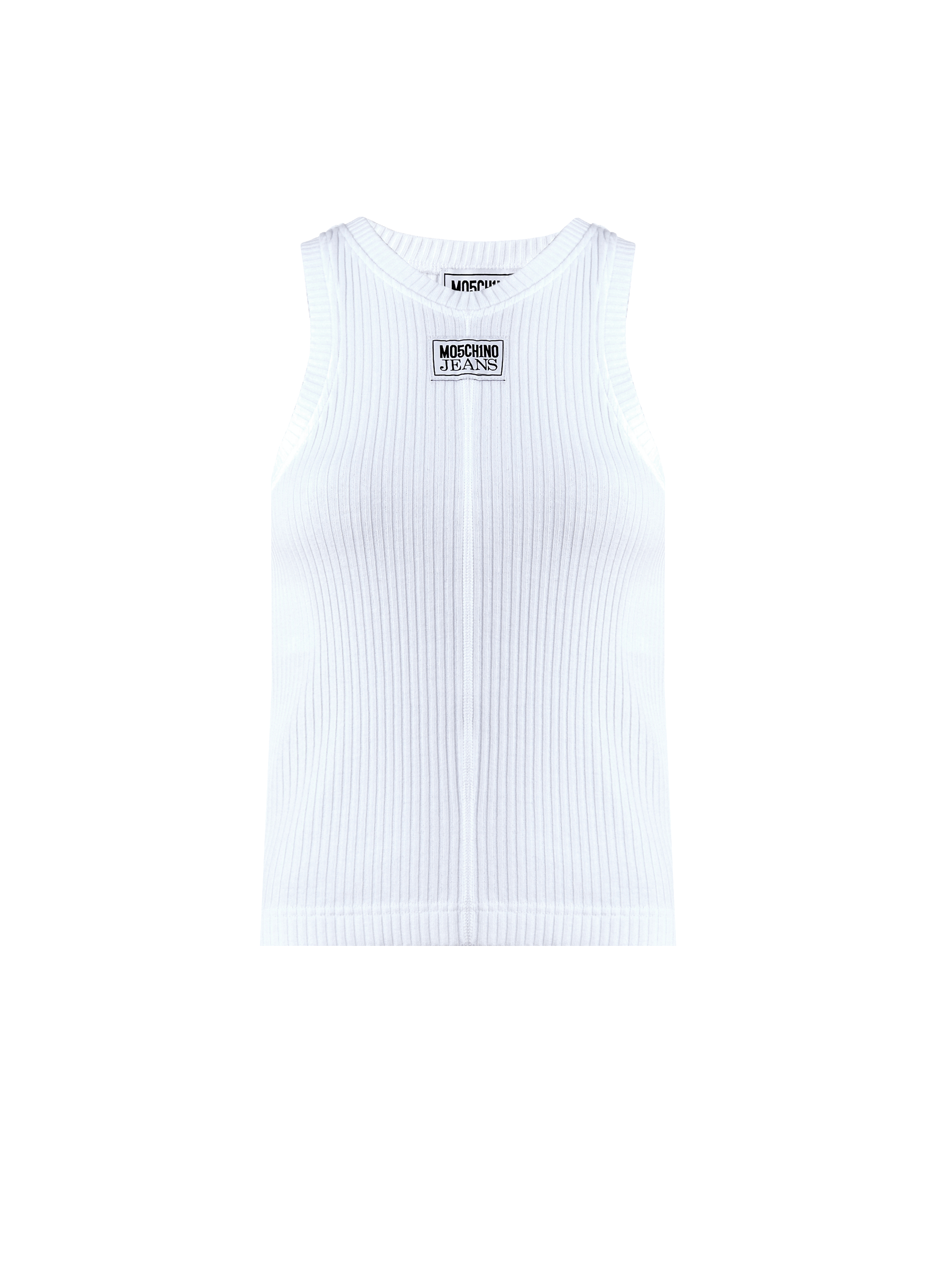 Débardeur côtelé en coton