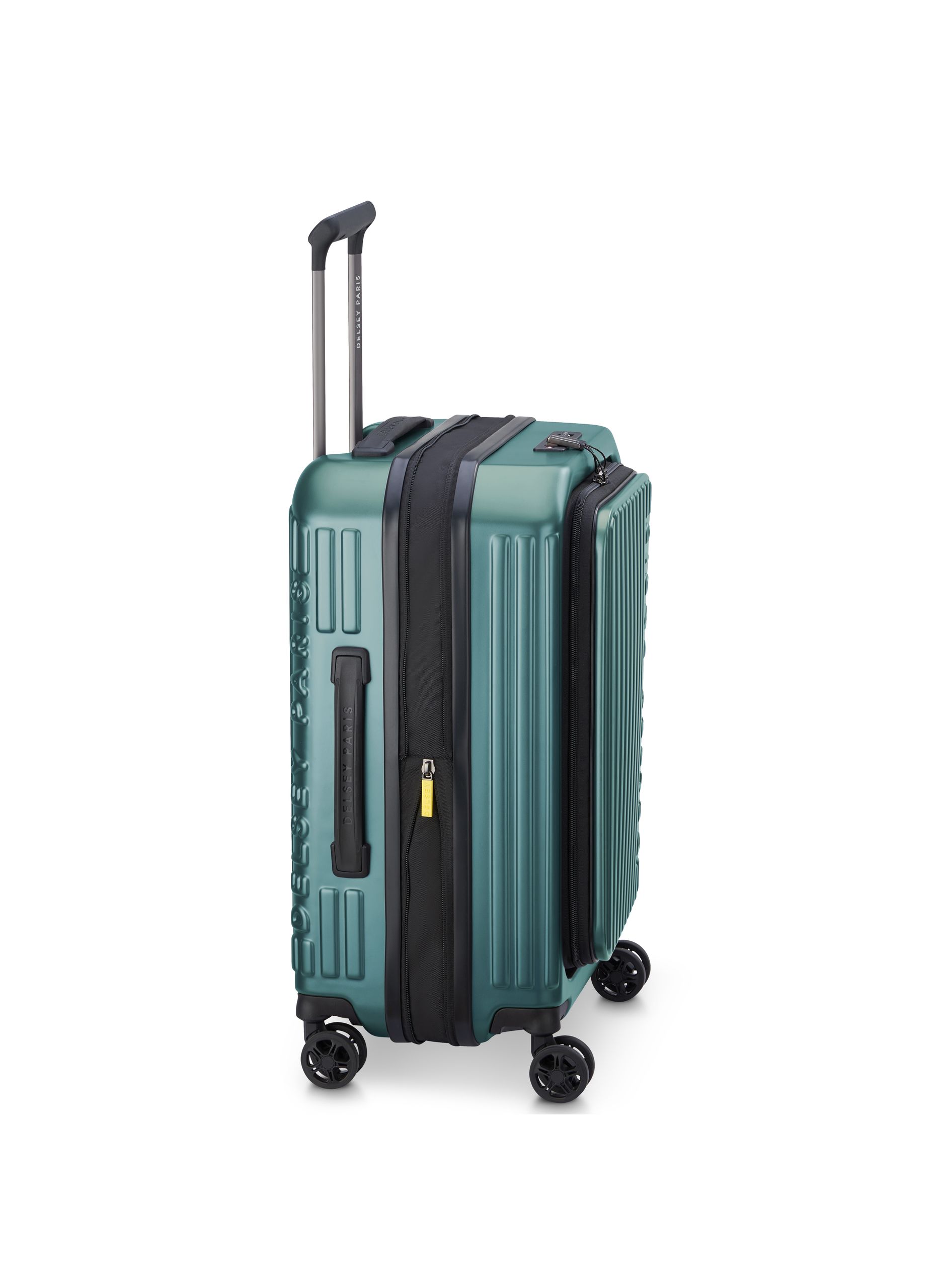 Valise cabine rigide taille s - securitime zip DELSEY PARIS Vert