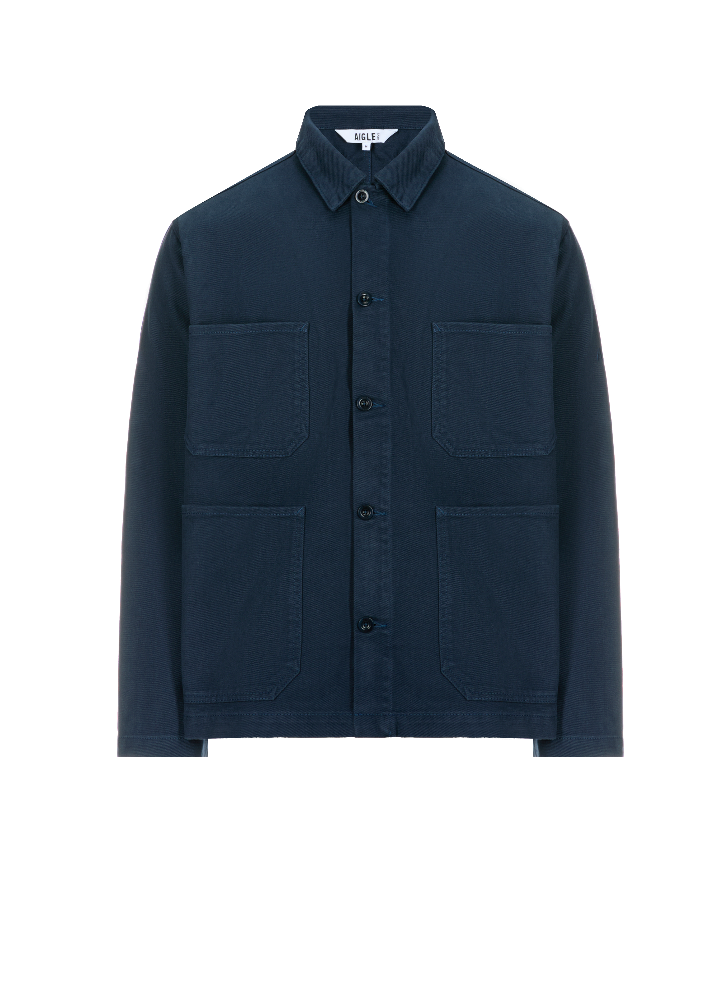 AIGLE Plain overshirt Blue