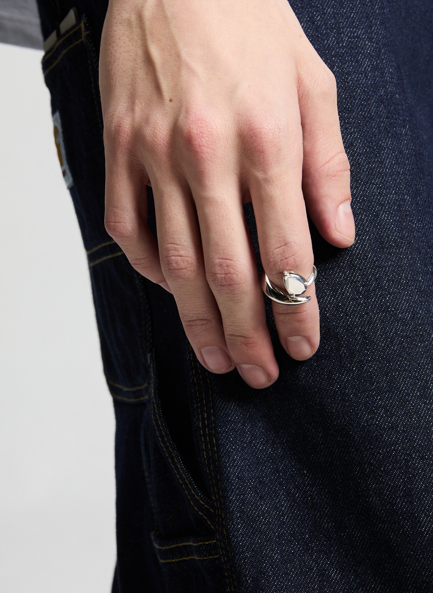 Hard Alien Ring ALAN CROCETTI Silver