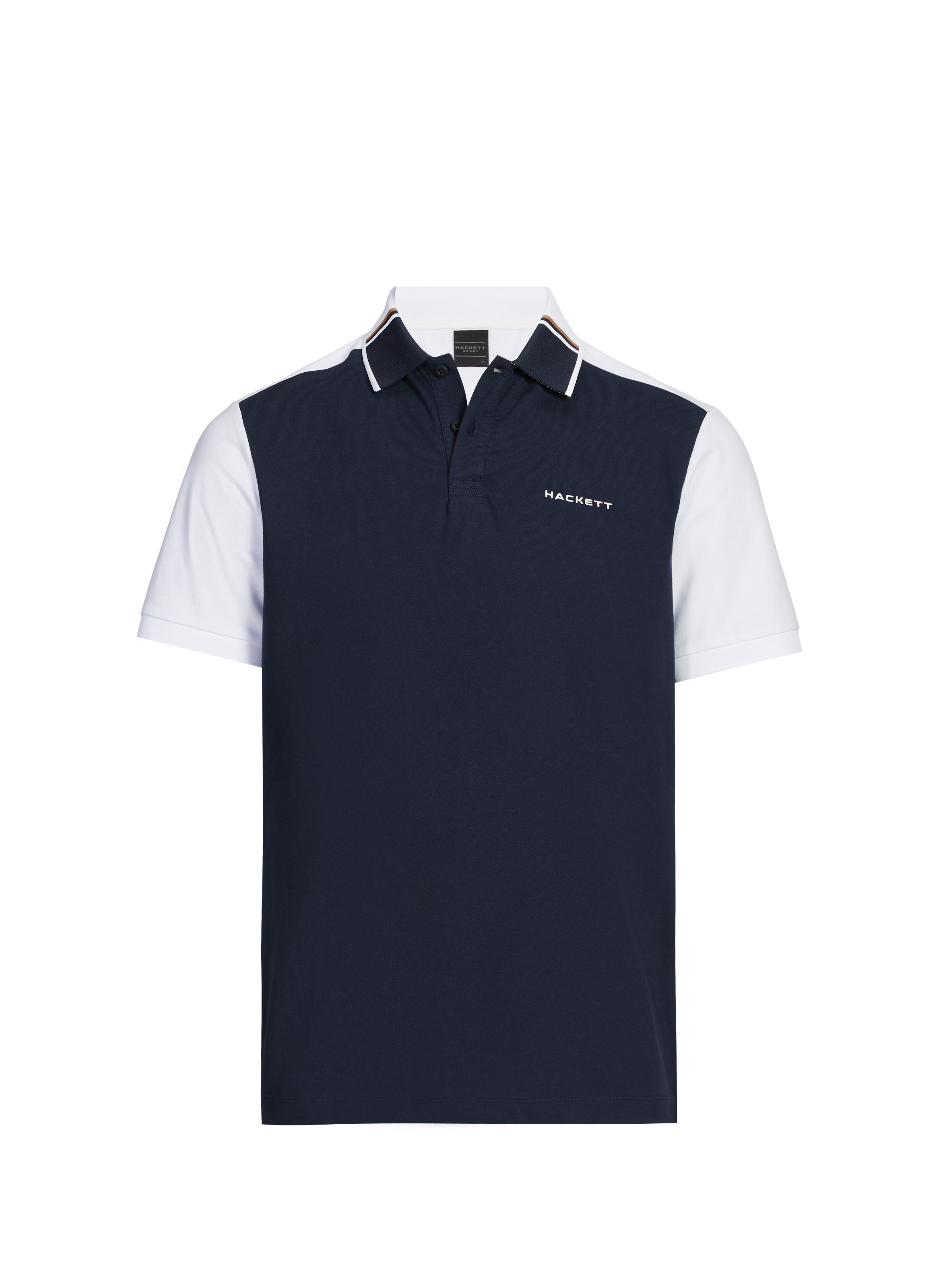 Polo en coton mélangé HACKETT Bleu