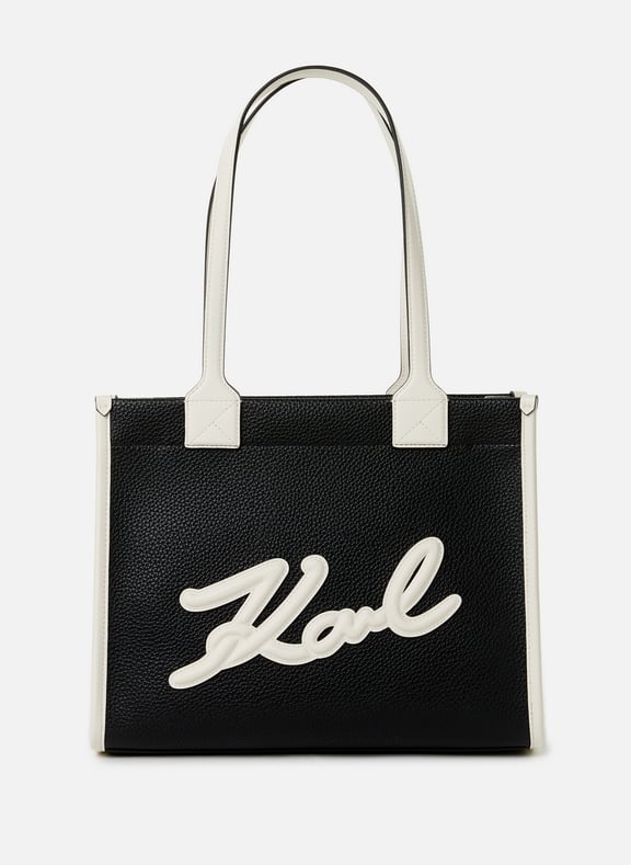 Sac cabas à motif Noir by KARL LAGERFELD KARL LAGERFELD Sac cabas à motif Noir