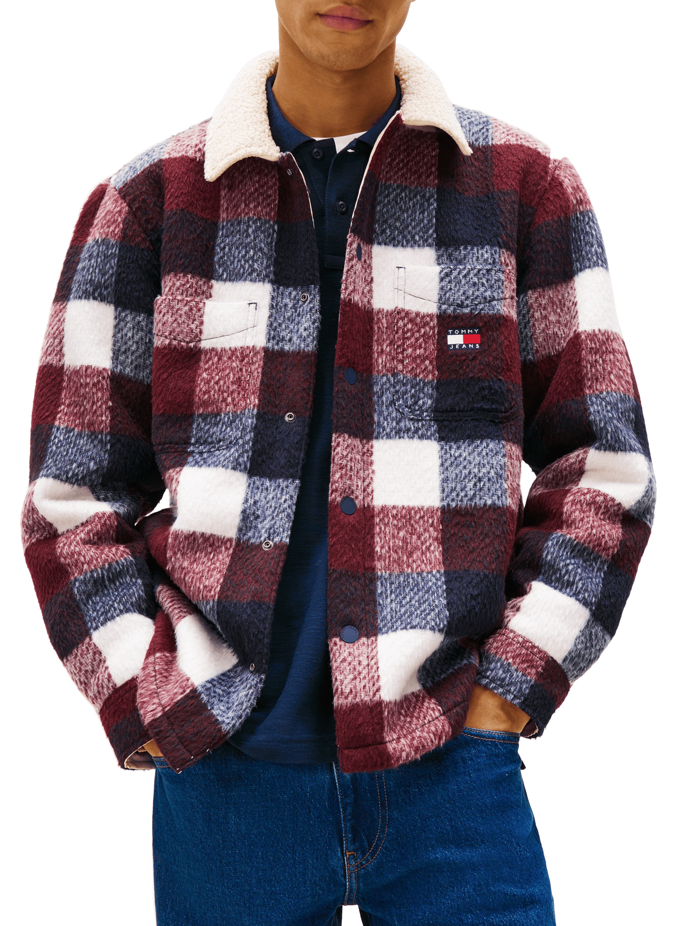 TOMMY HILFIGER Surchemise à carreaux Multicolore