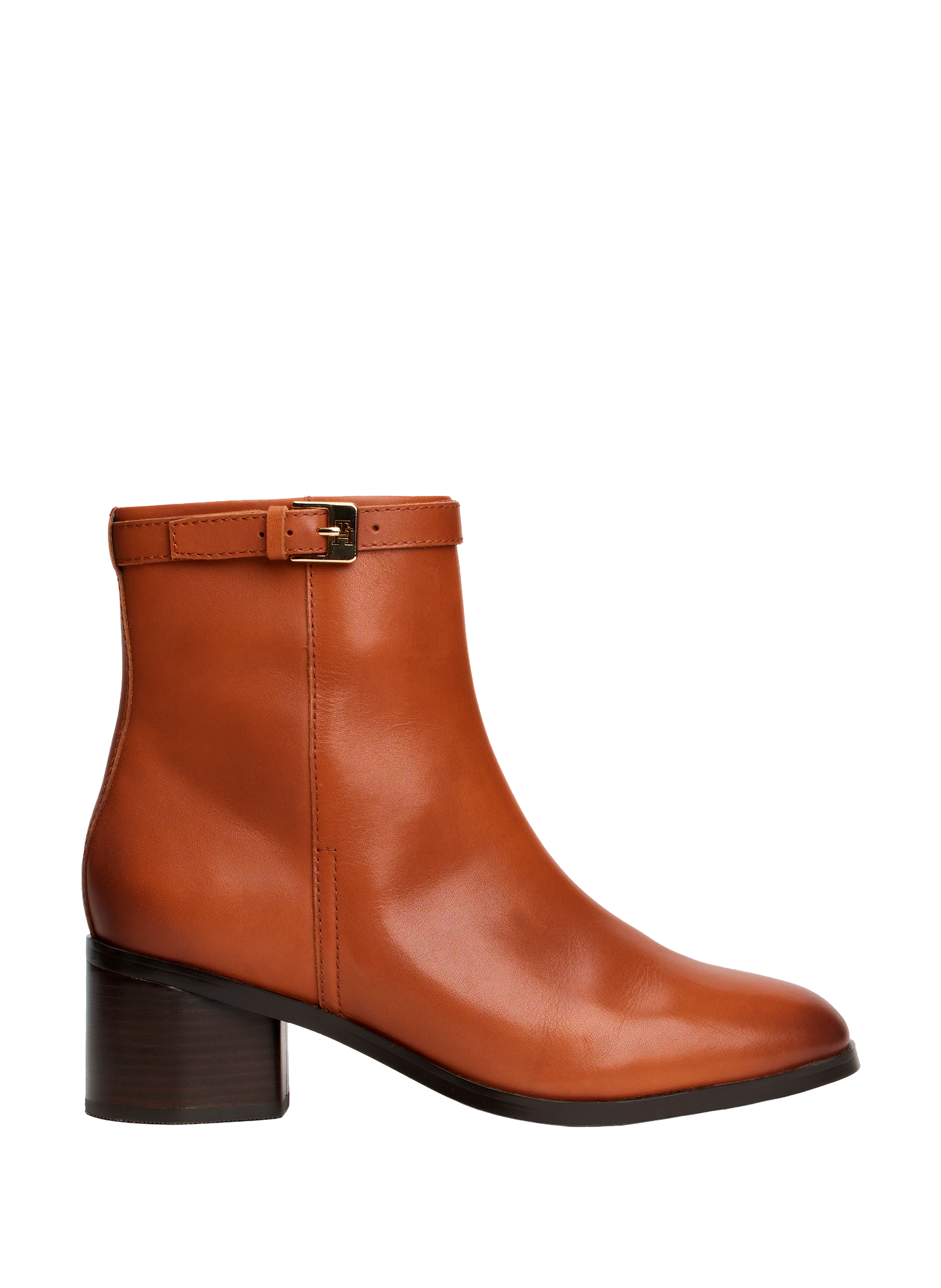 TOMMY HILFIGER Ankle boots with silver tips Brown