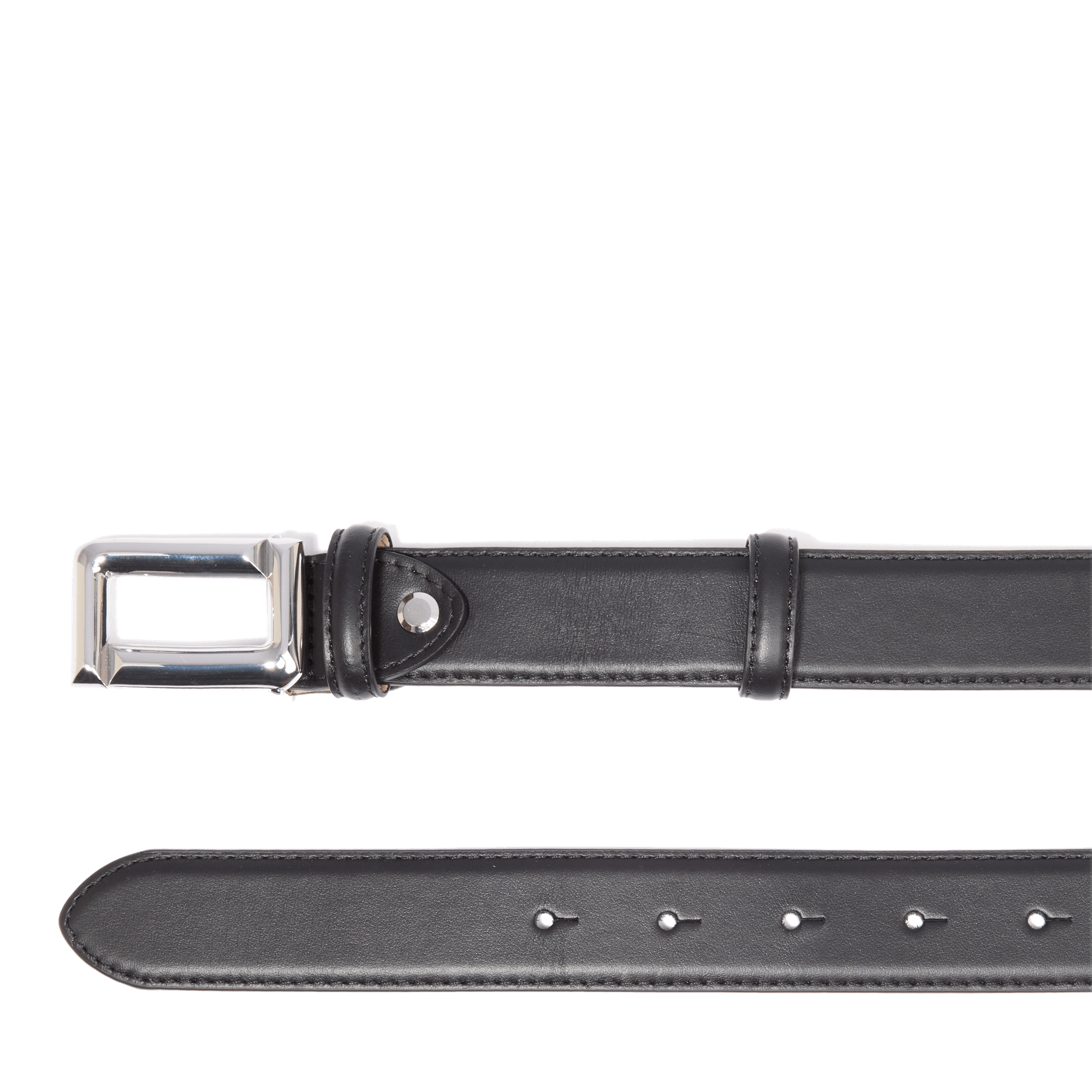 Ceinture 30mm ardillon réversible angèle de lancel en cuir LANCEL Noir