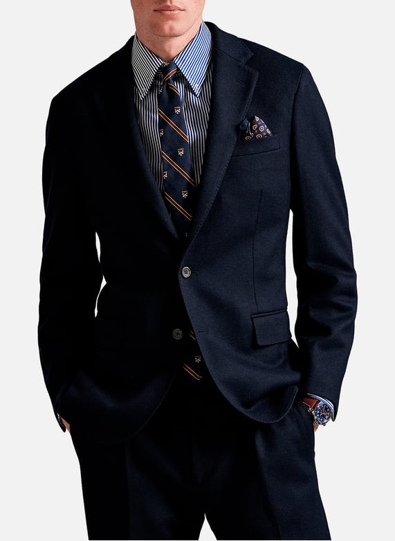 Straight Blazer With Tailored Collar Polo Ralph Lauren Men