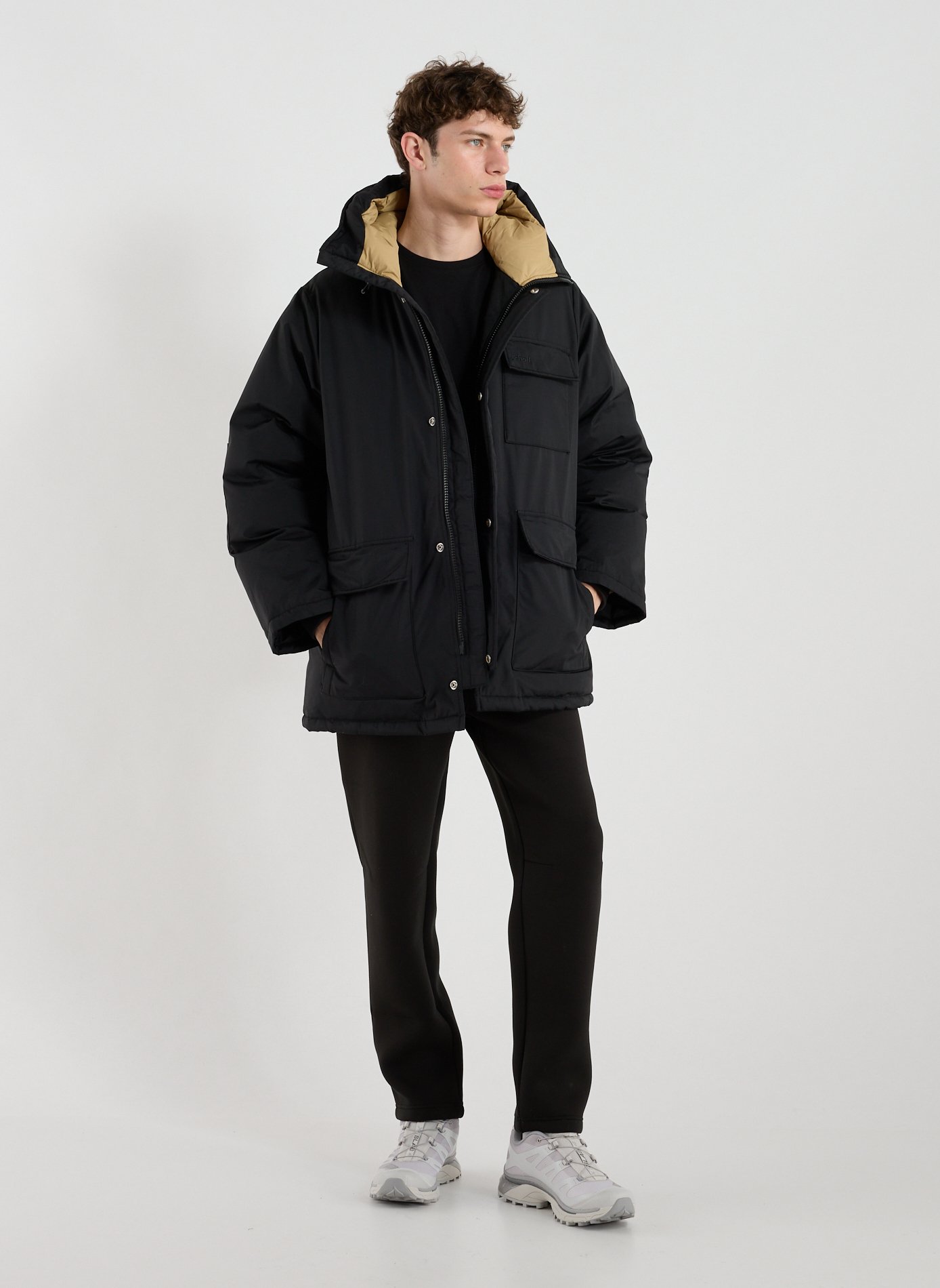 Parka mi-longue SCHOTT Noir